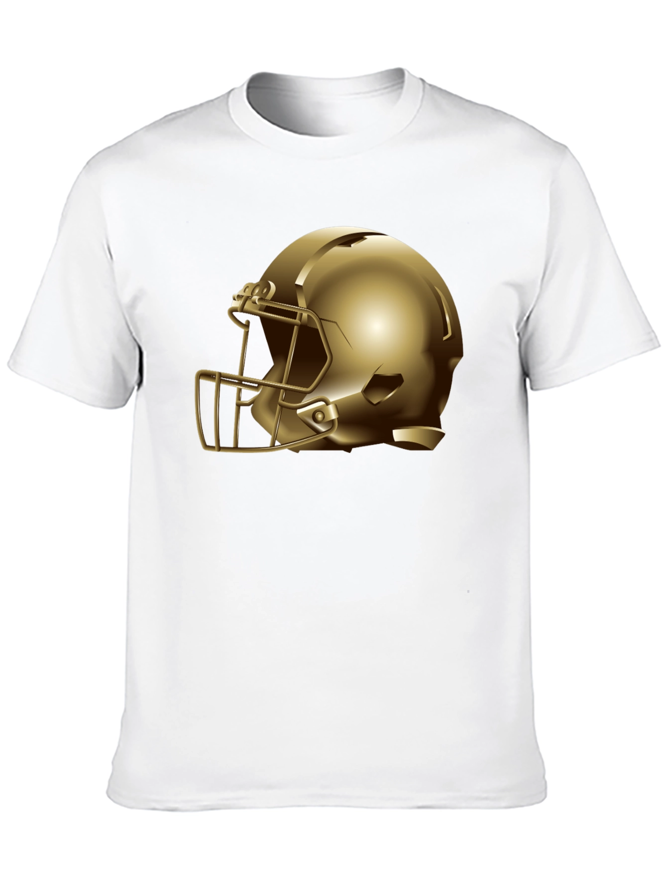 Gold Helmet Graphic Tee - Football Fan Apparel