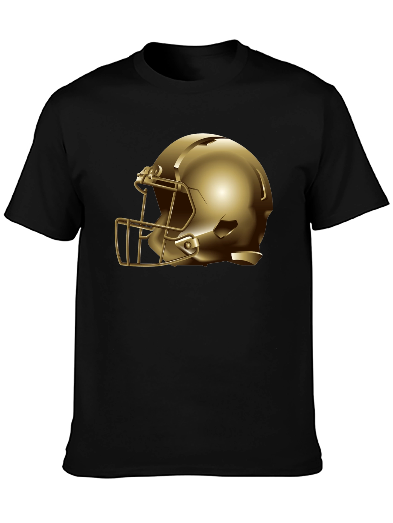 Gold Helmet Graphic Tee - Football Fan Apparel