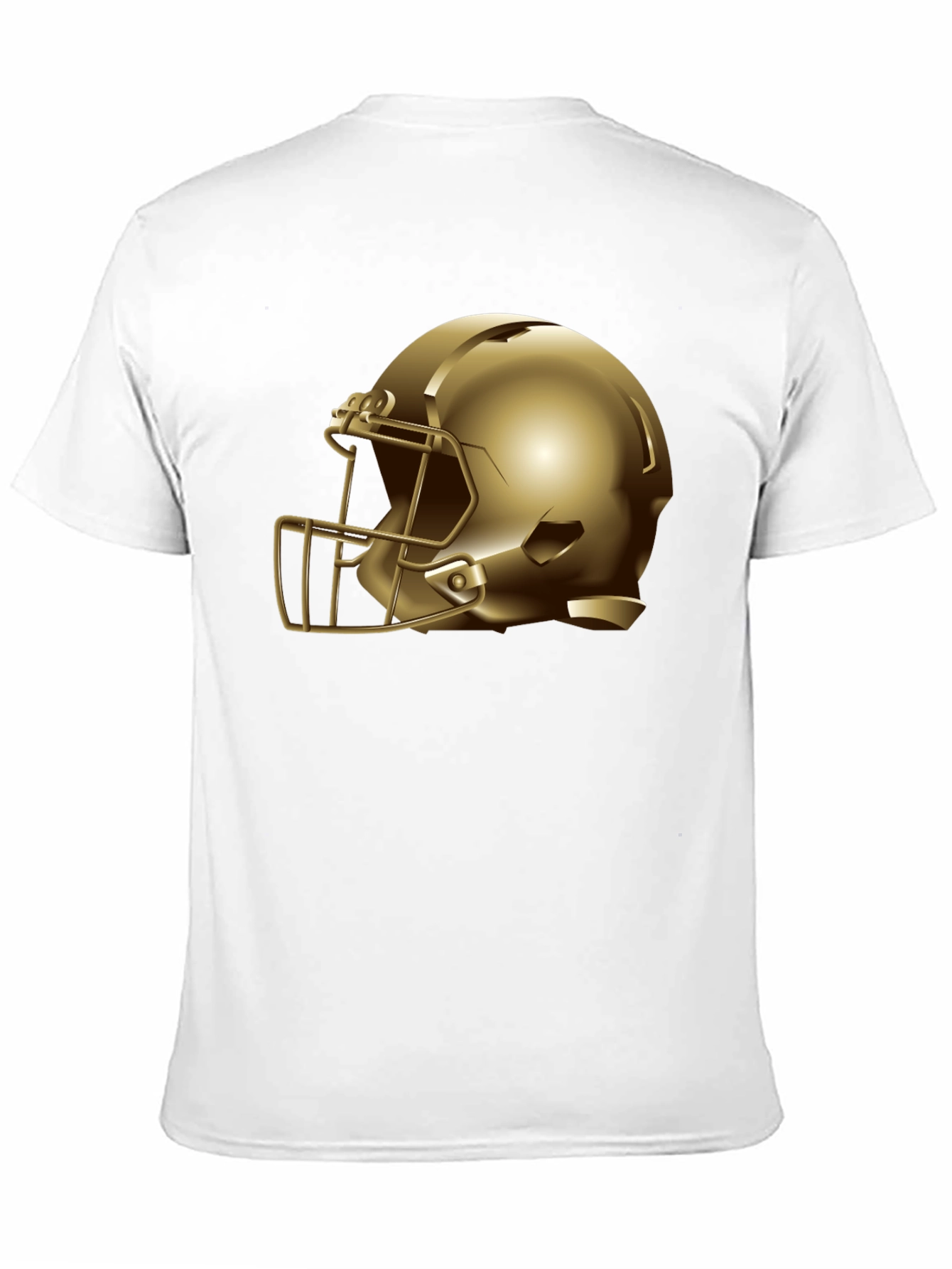 Gold Helmet Graphic Tee - Football Fan Apparel
