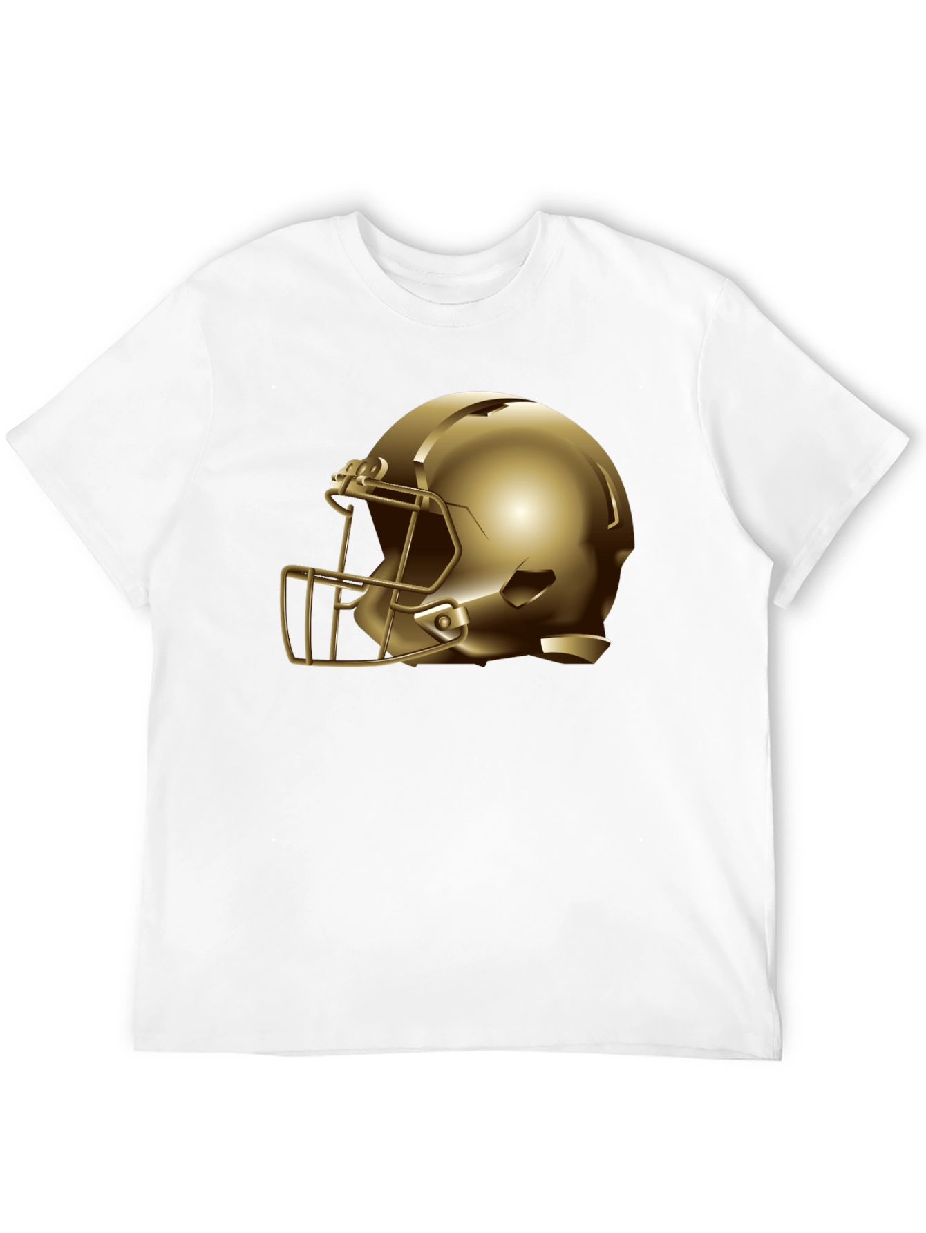 Gold Helmet Graphic Tee - Football Fan Apparel