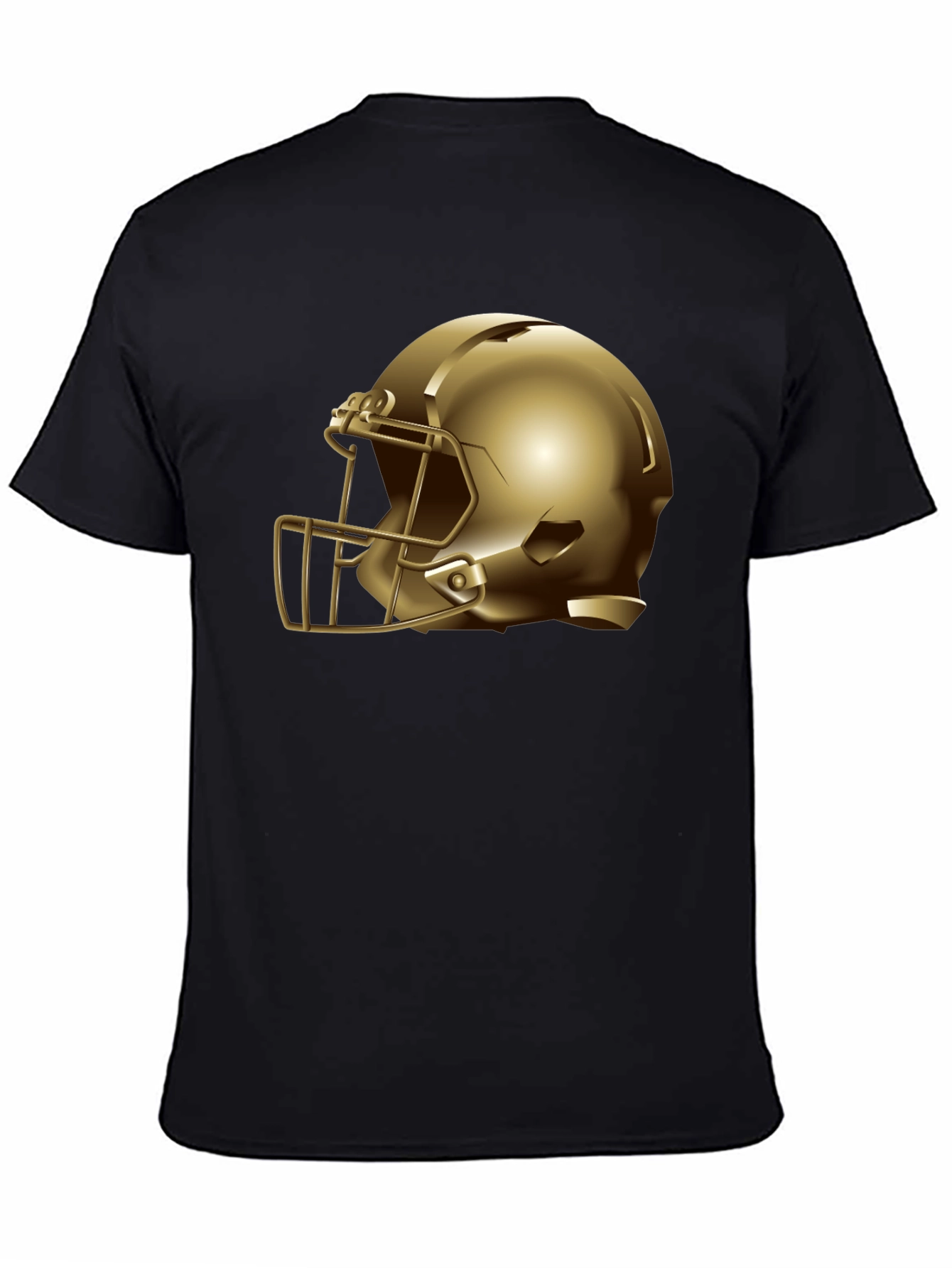 Gold Helmet Graphic Tee - Football Fan Apparel