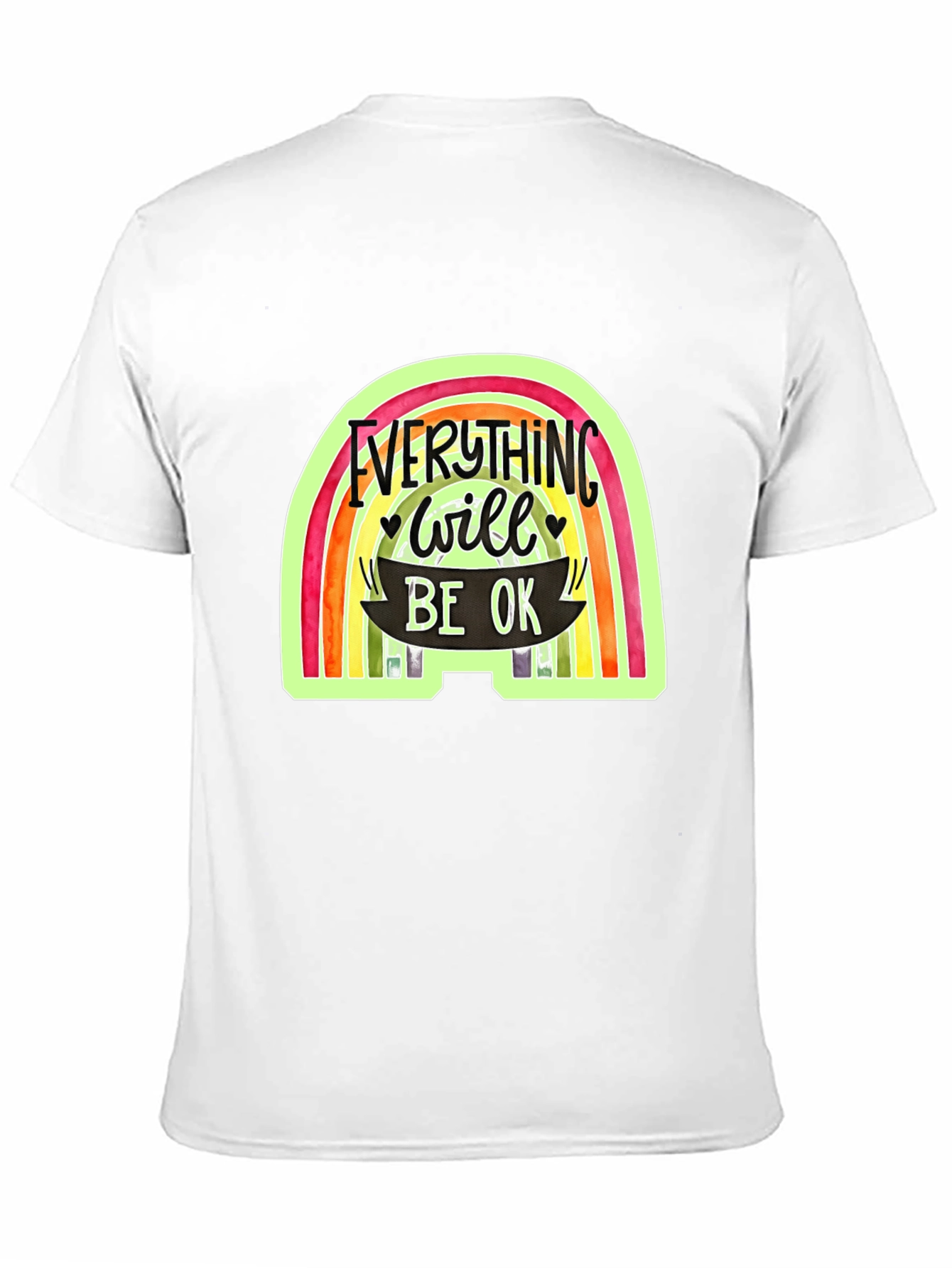 Everything Will Be OK Rainbow Graphic Tee