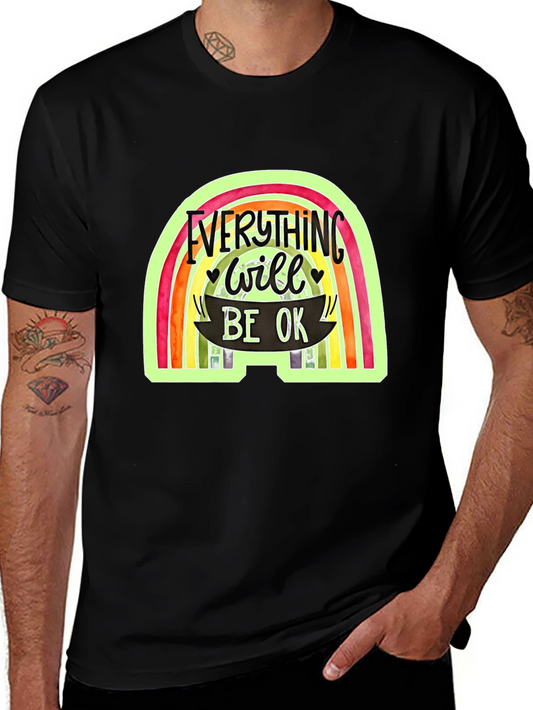 Everything Will Be OK Rainbow Graphic Tee
