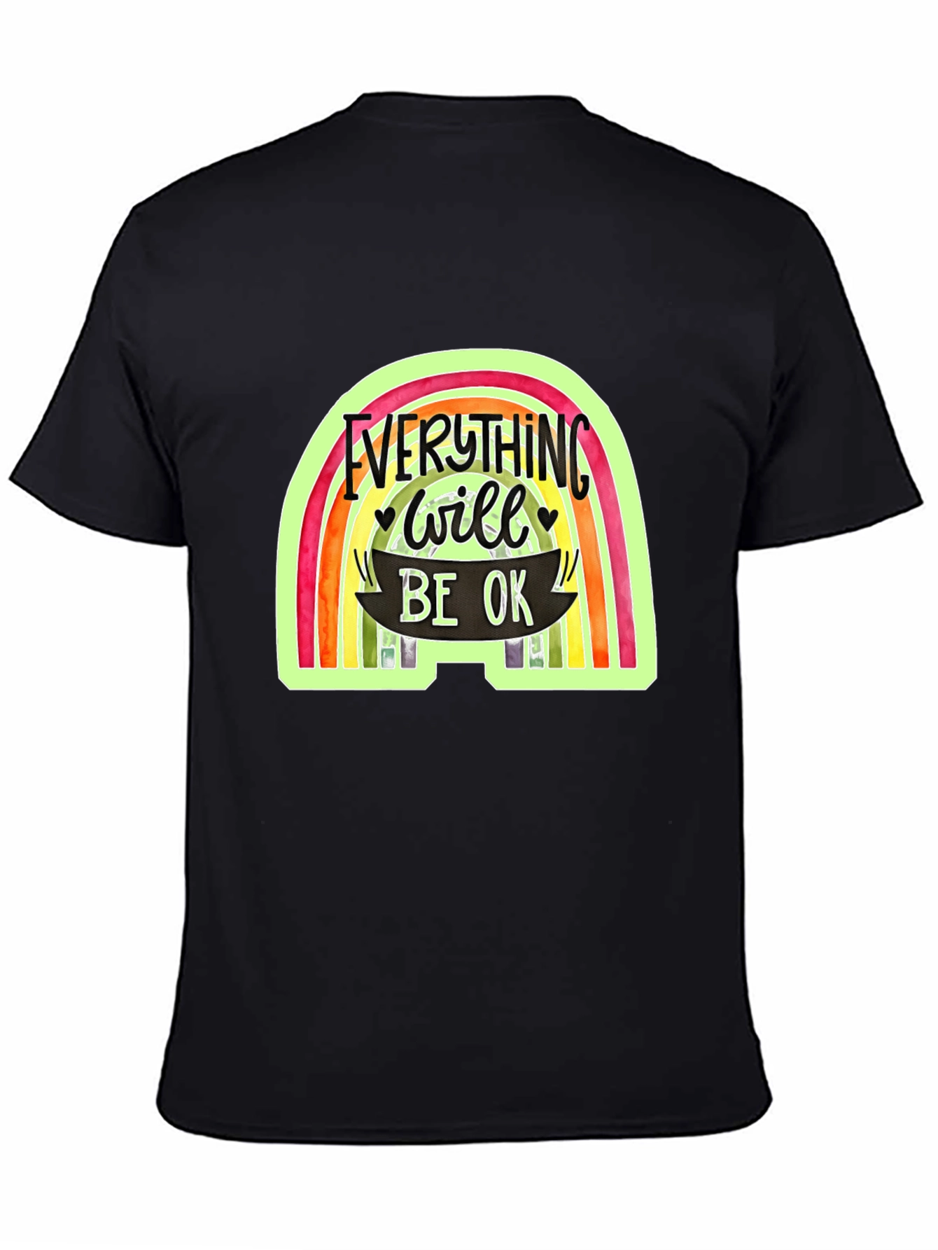 Everything Will Be OK Rainbow Graphic Tee