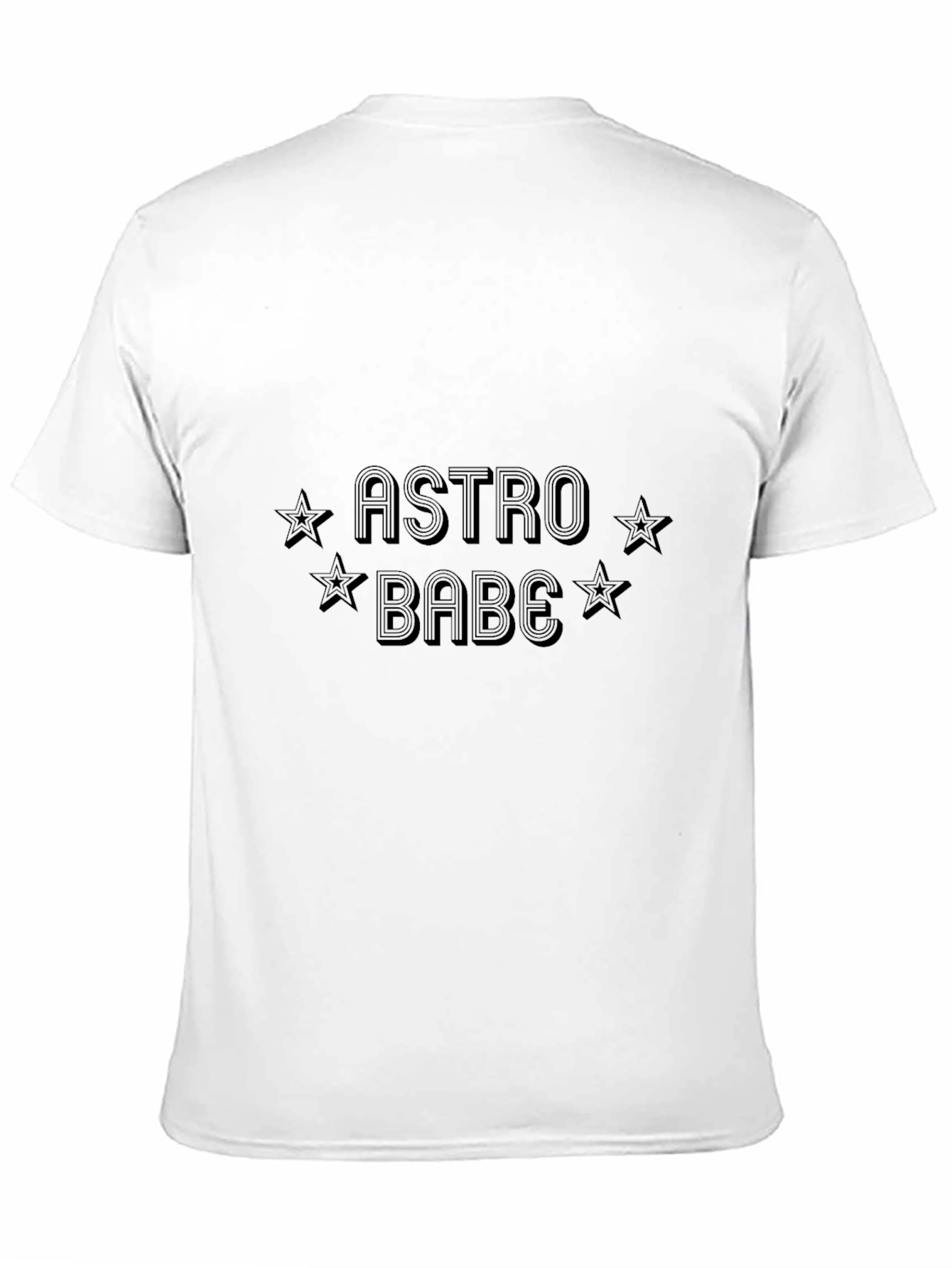 Astro Babe Graphic Tee - Black Cotton T-Shirt