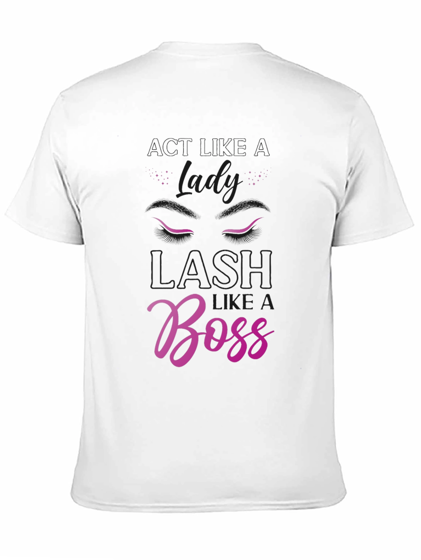 Lady Lash Like a Boss Black T-Shirt