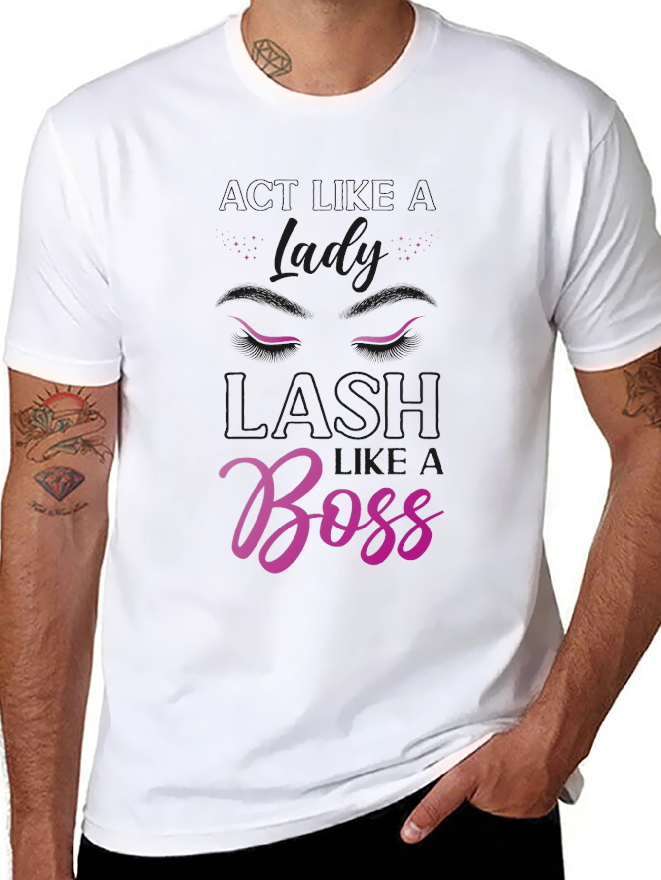 Lady Lash Like a Boss Black T-Shirt