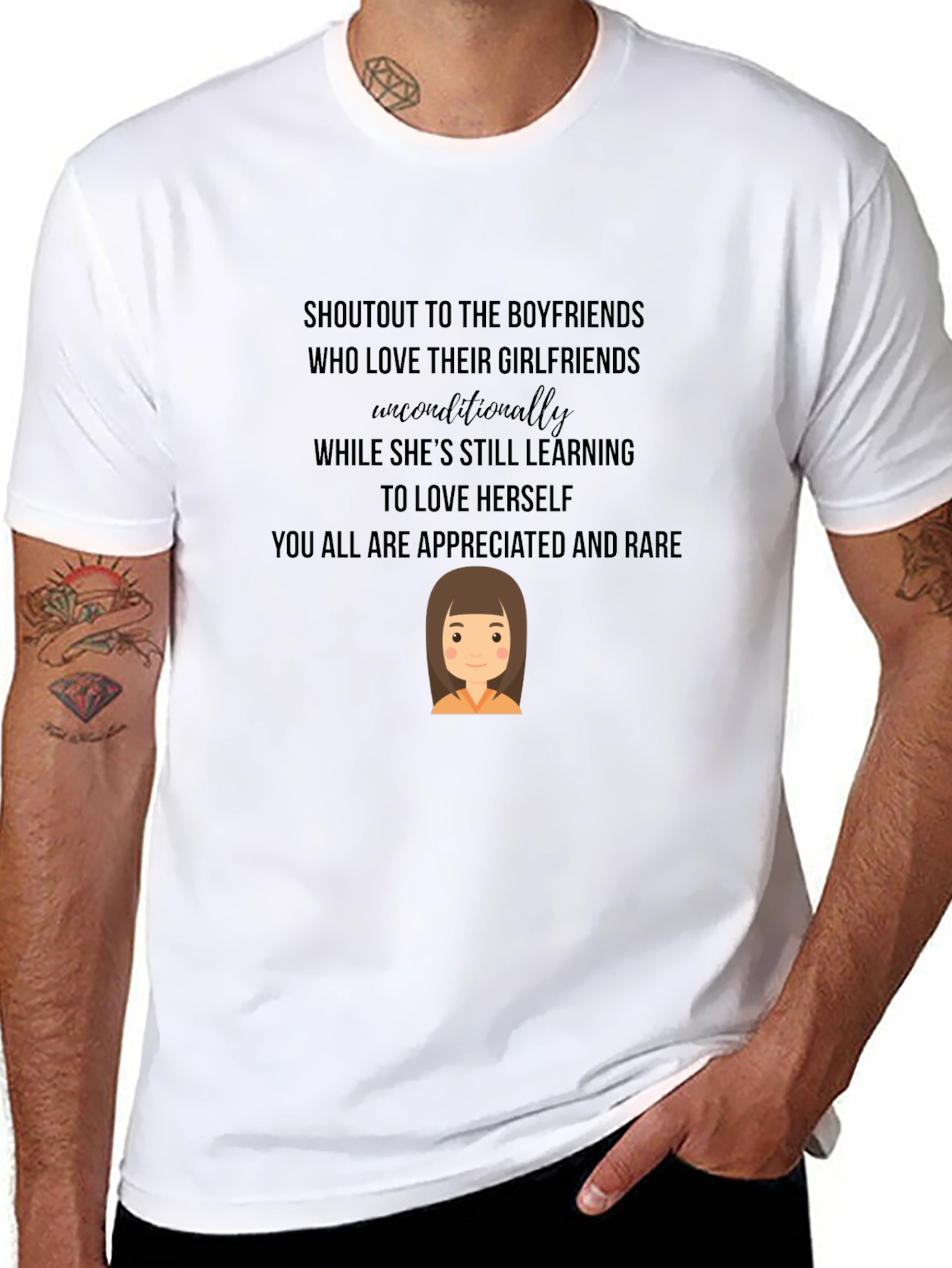 Boyfriend Appreciation Graphic Tee - Love & Support