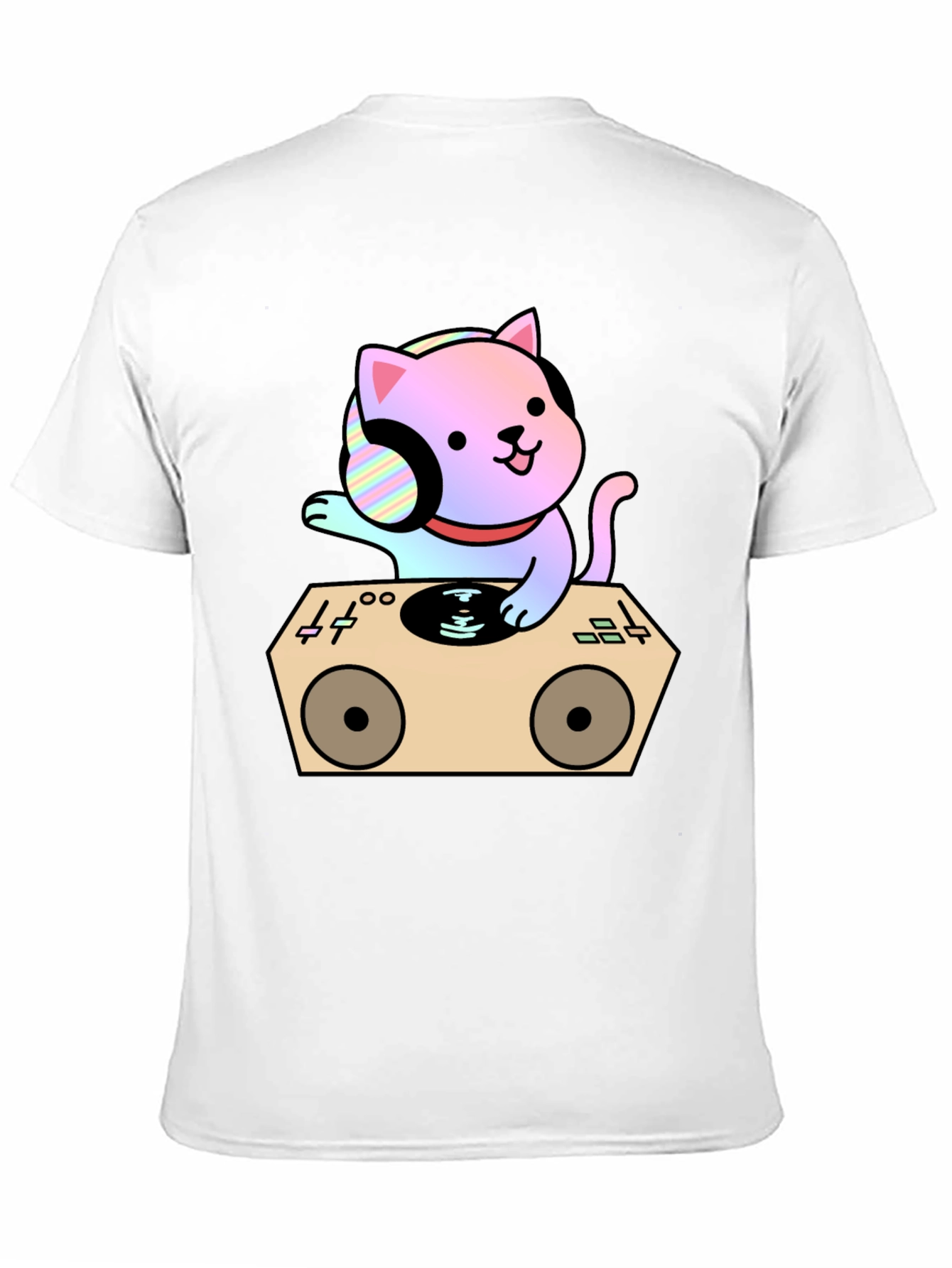 DJ Cat Graphic T-Shirt - Cool Music Lover Tee