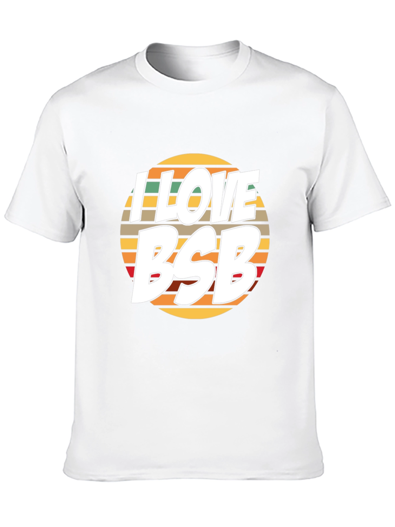 I Love BSB Retro T-Shirt - Black Cotton Blend