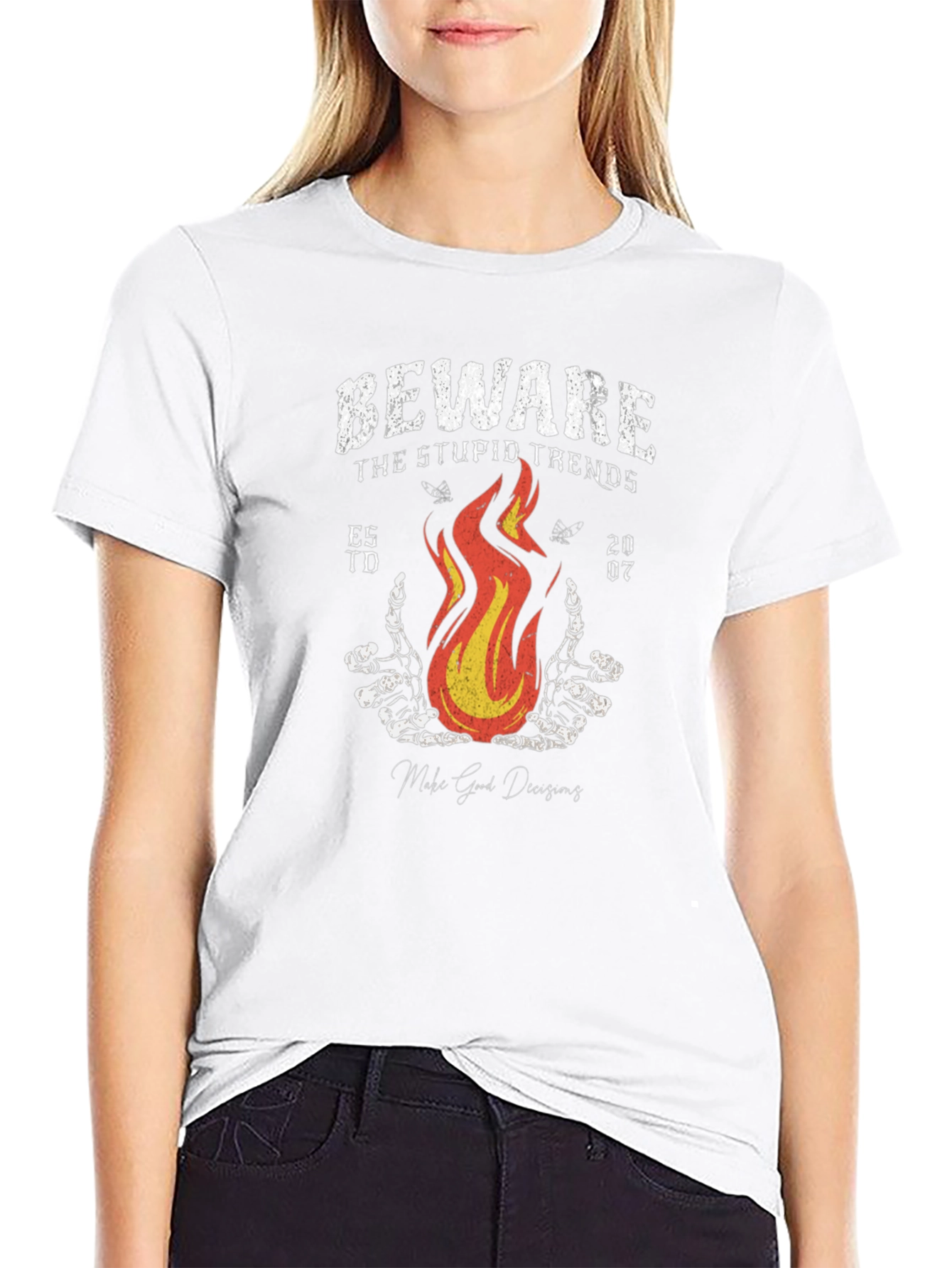 Beware the Stupid Trends Graphic T-Shirt