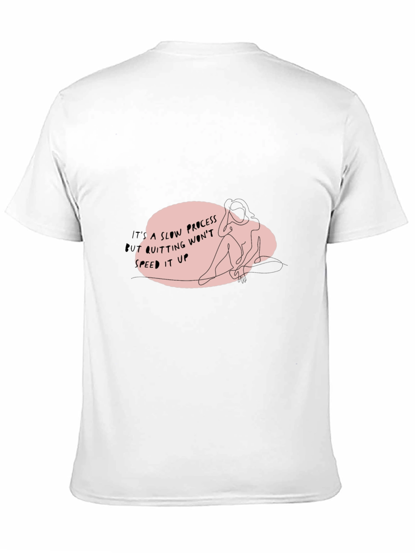 Motivational Graphic Print Crew Neck Tee