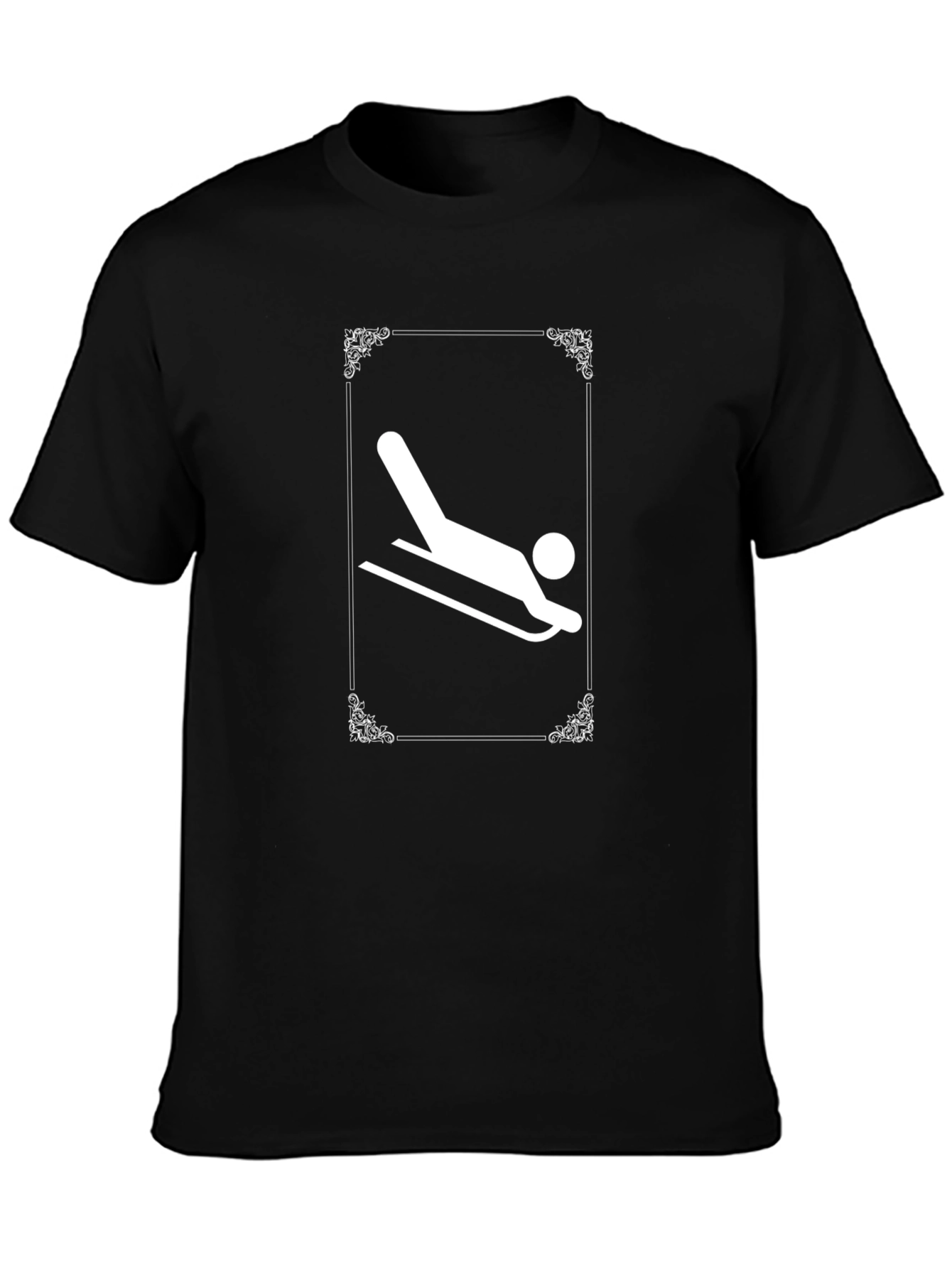 Sledding Graphic Tee - Stylish Winter Sport Shirt