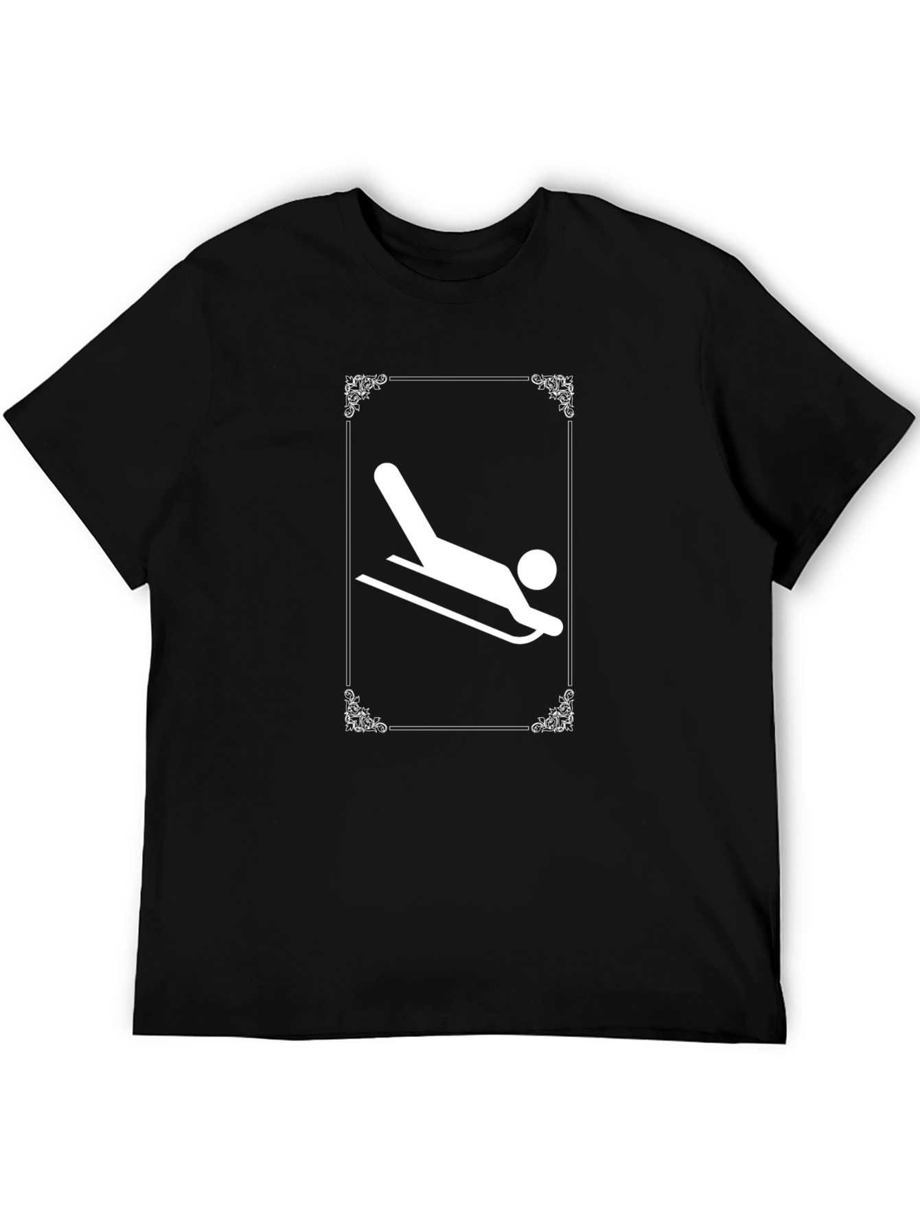 Sledding Graphic Tee - Stylish Winter Sport Shirt