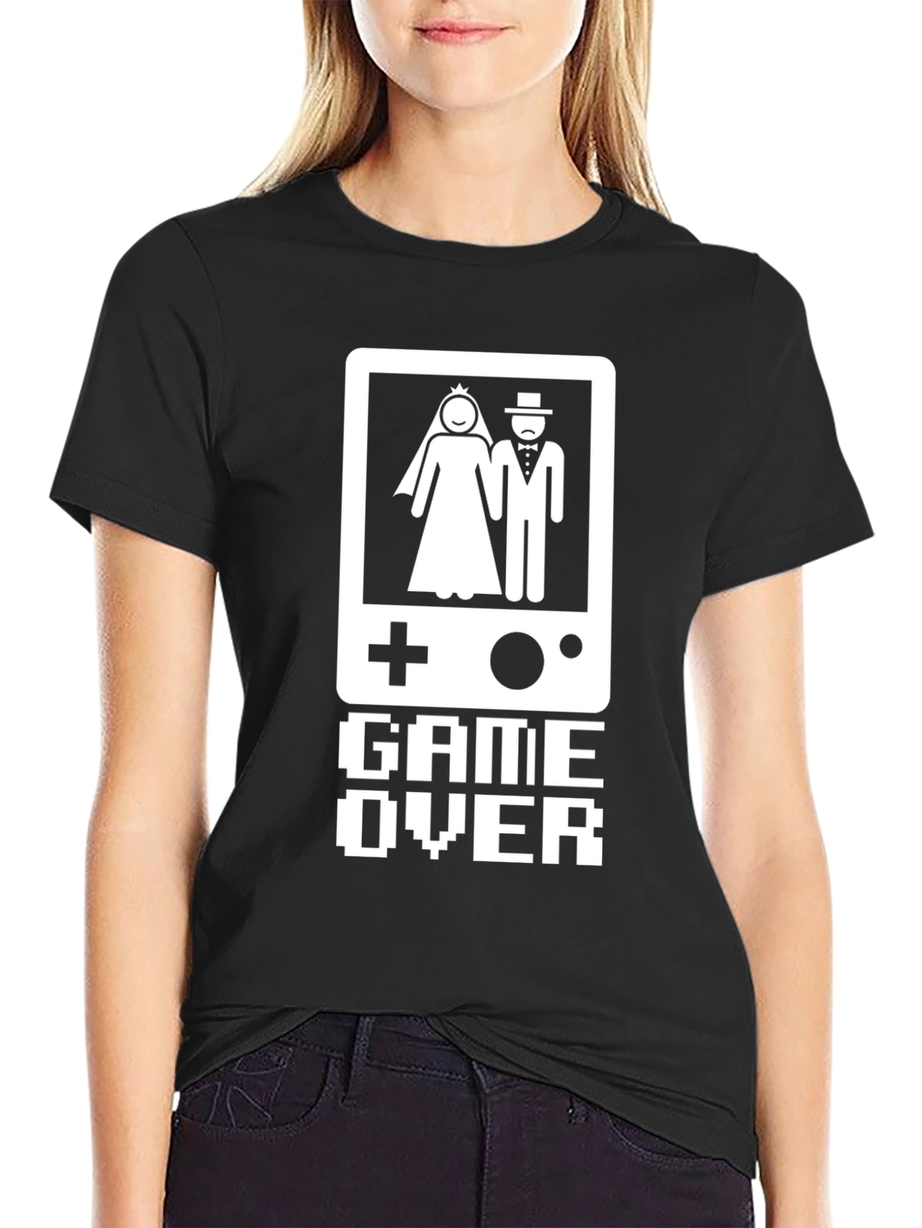 Game Over Wedding T-Shirt - Gamer Couple Tee