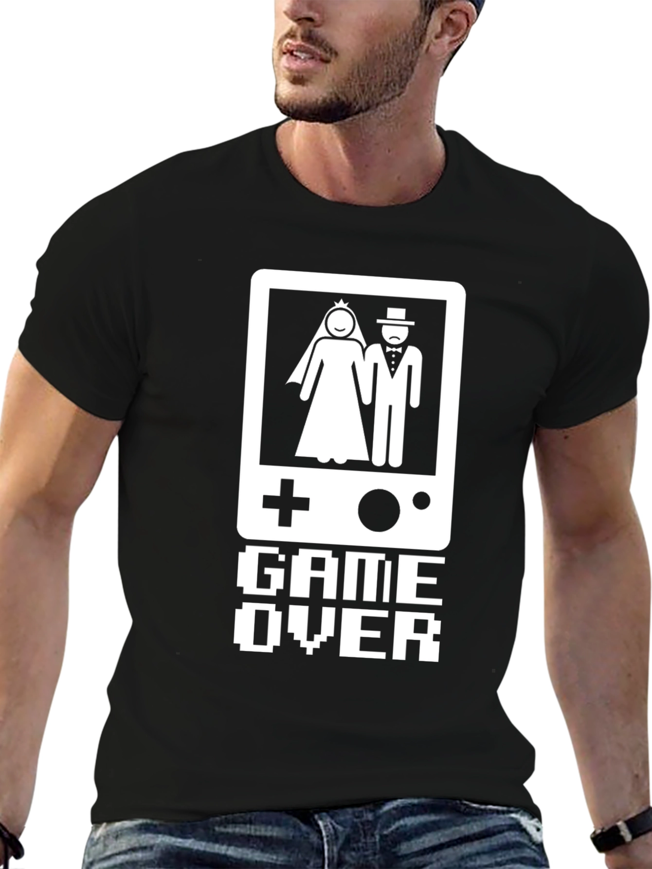 Game Over Wedding T-Shirt - Gamer Couple Tee