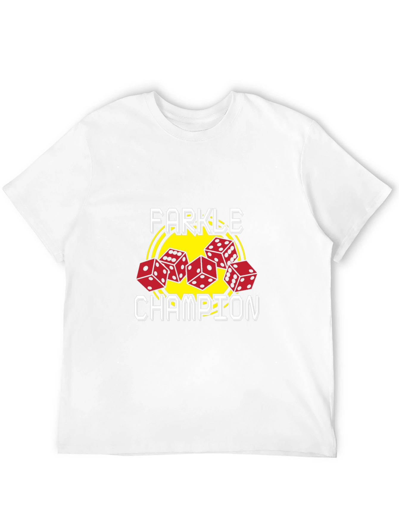 Farkle Champion Graphic Tee - Dice Game T-Shirt
