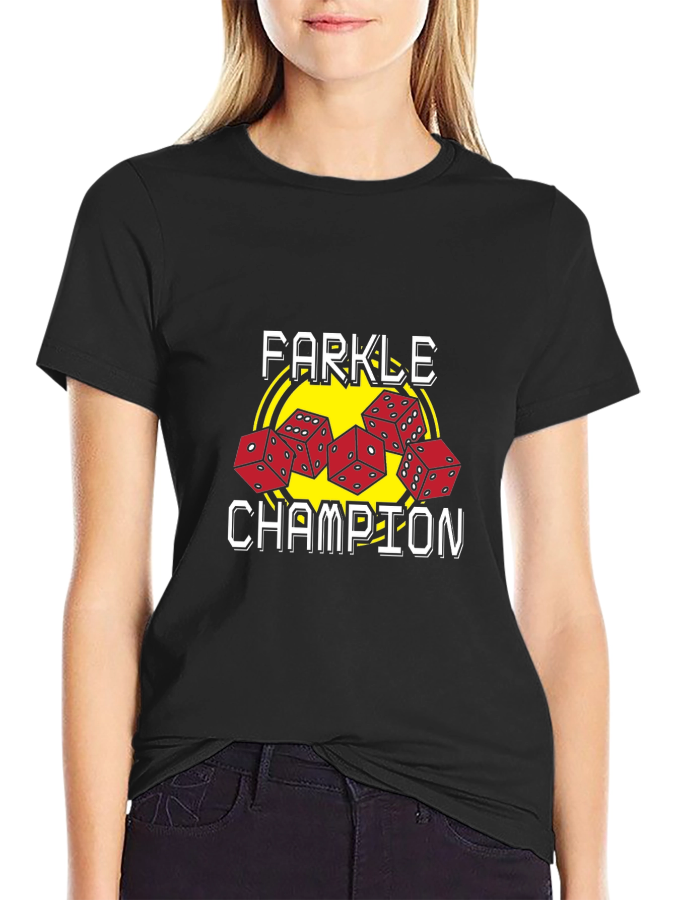 Farkle Champion Graphic Tee - Dice Game T-Shirt