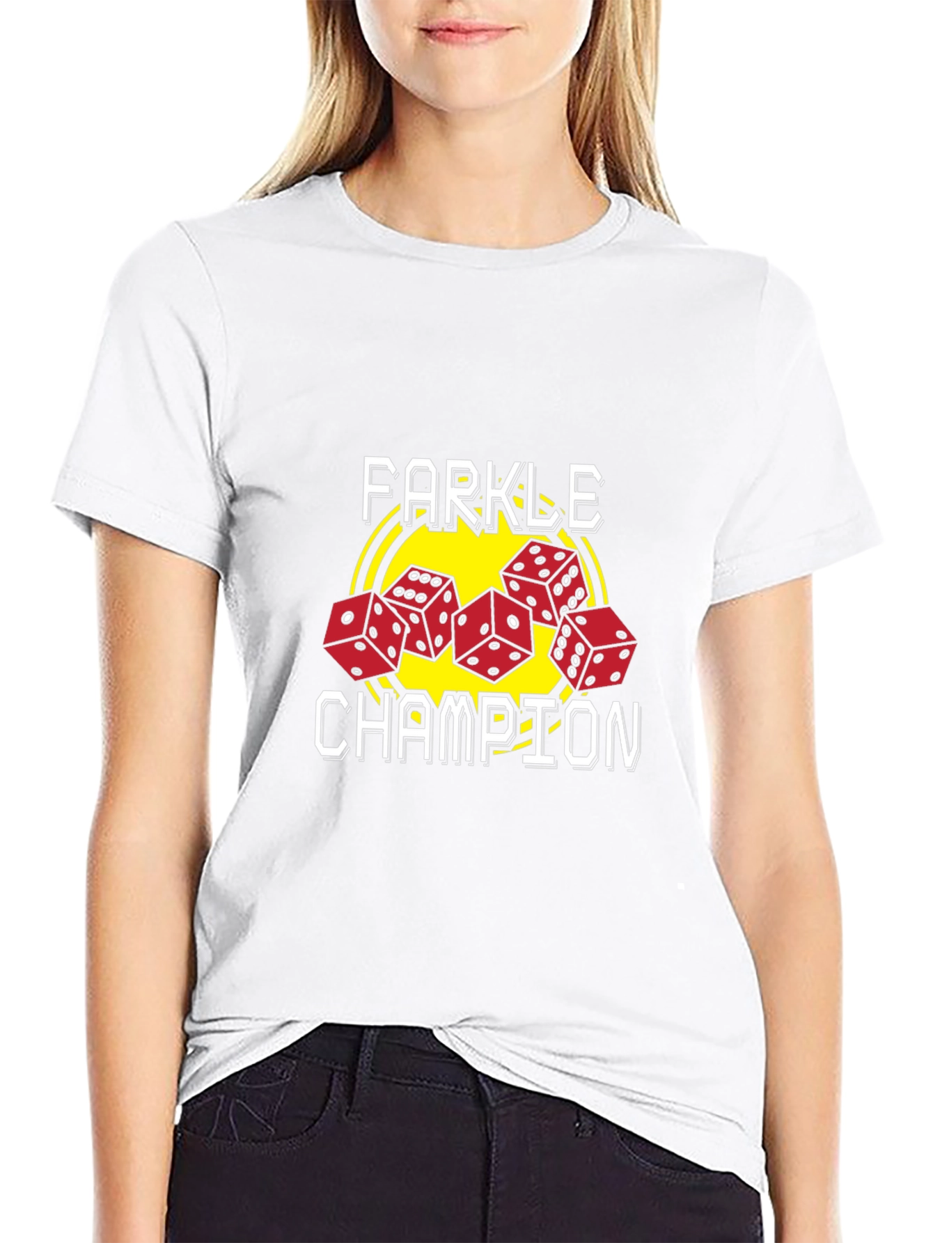 Farkle Champion Graphic Tee - Dice Game T-Shirt
