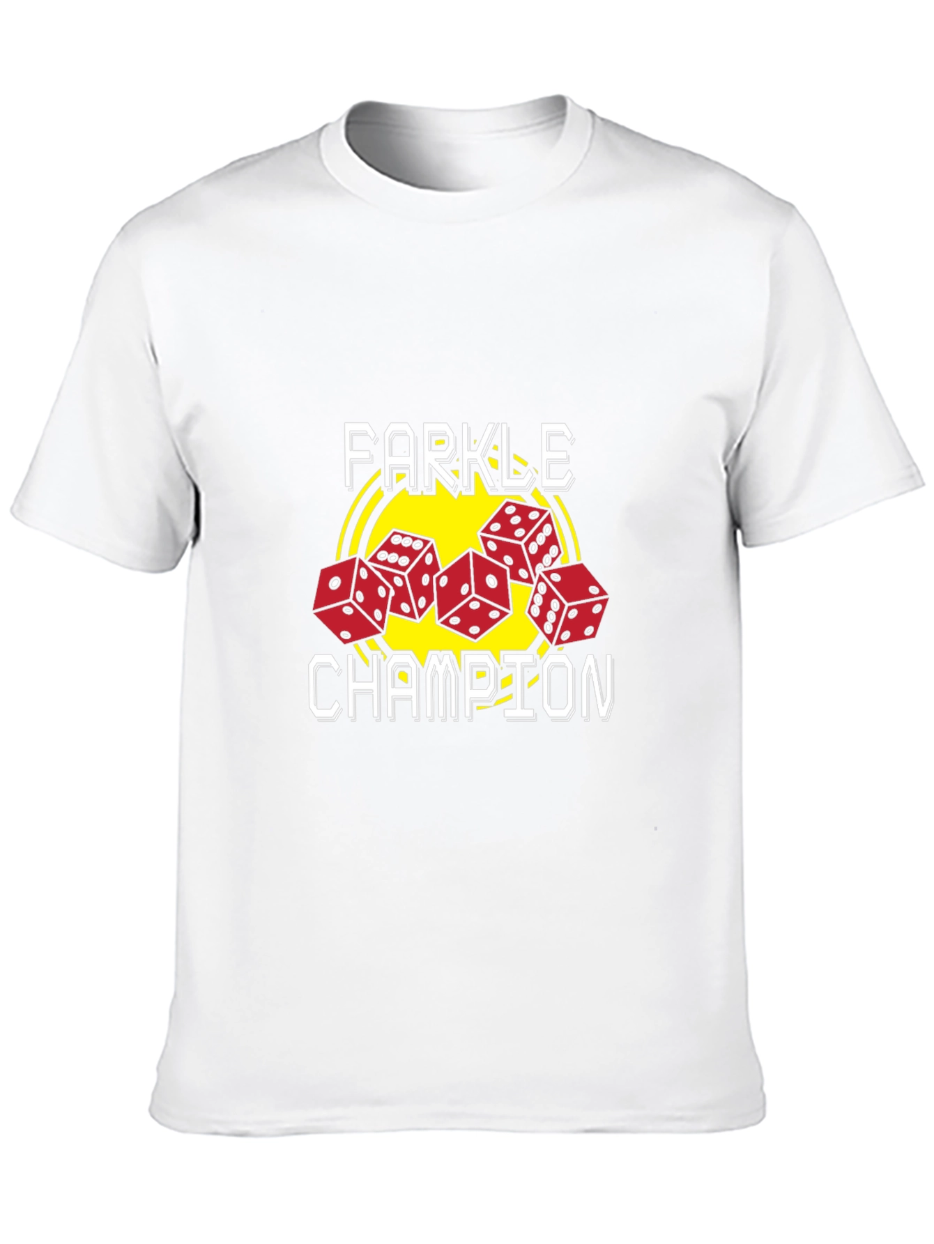 Farkle Champion Graphic Tee - Dice Game T-Shirt
