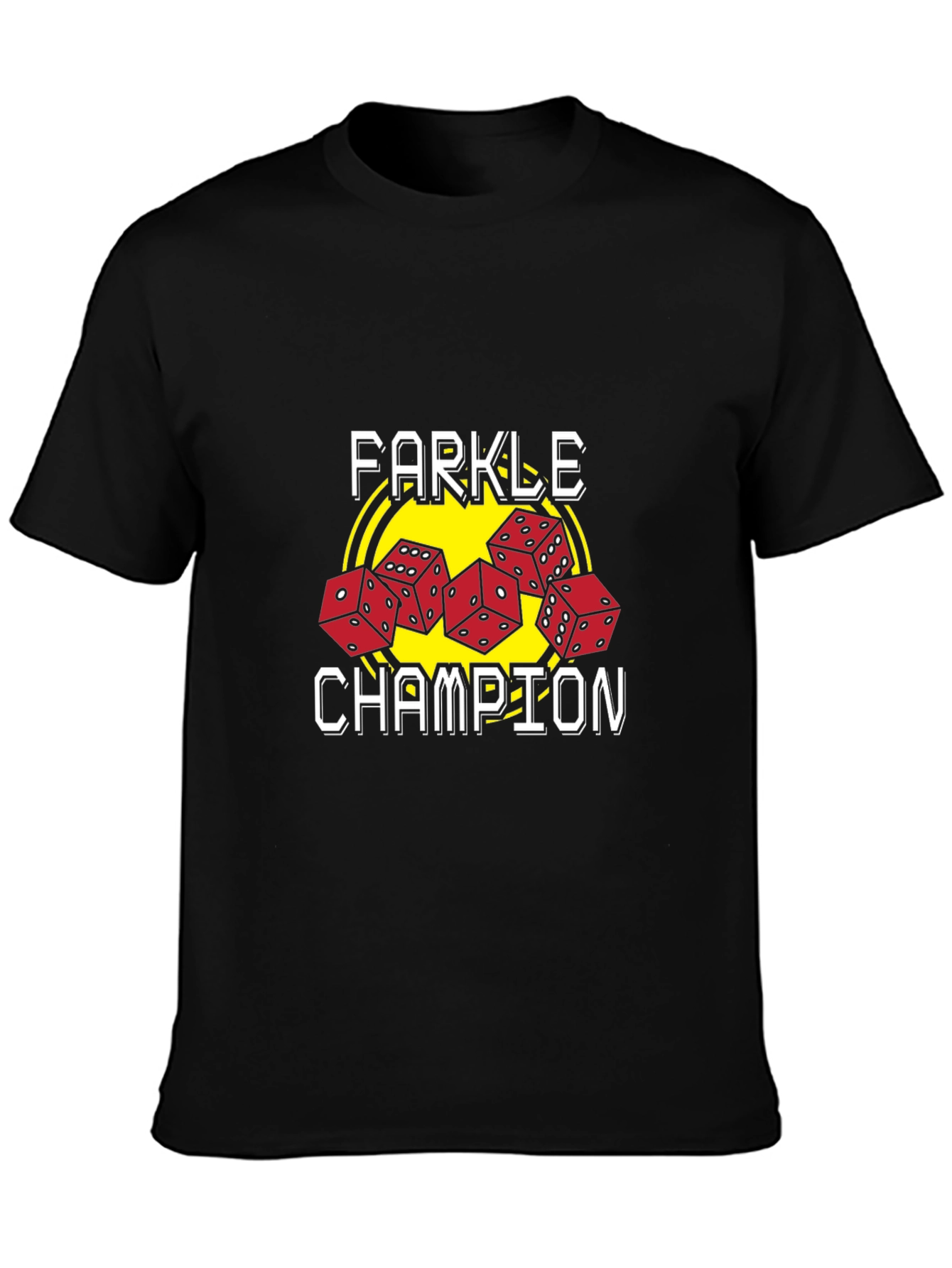 Farkle Champion Graphic Tee - Dice Game T-Shirt