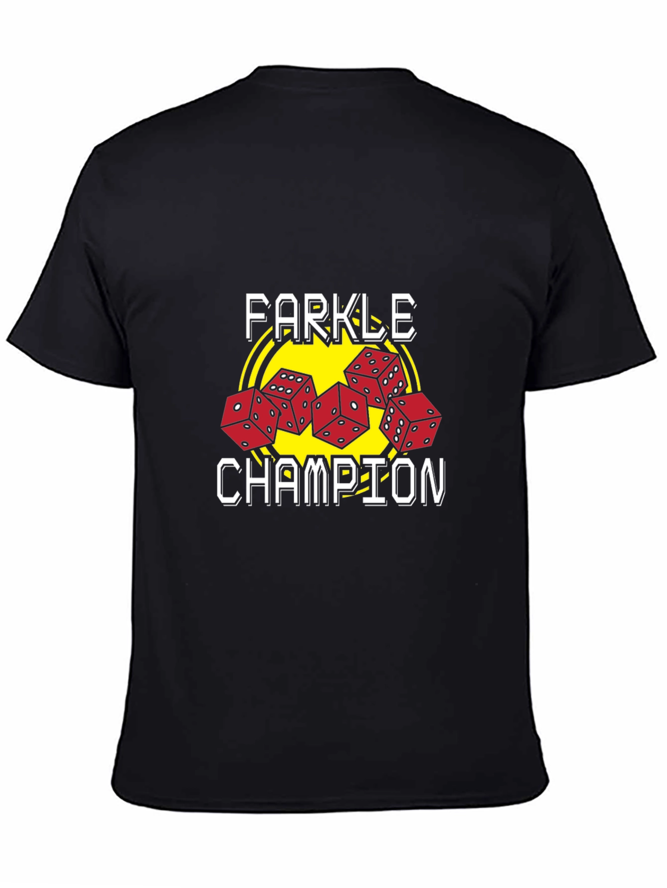 Farkle Champion Graphic Tee - Dice Game T-Shirt