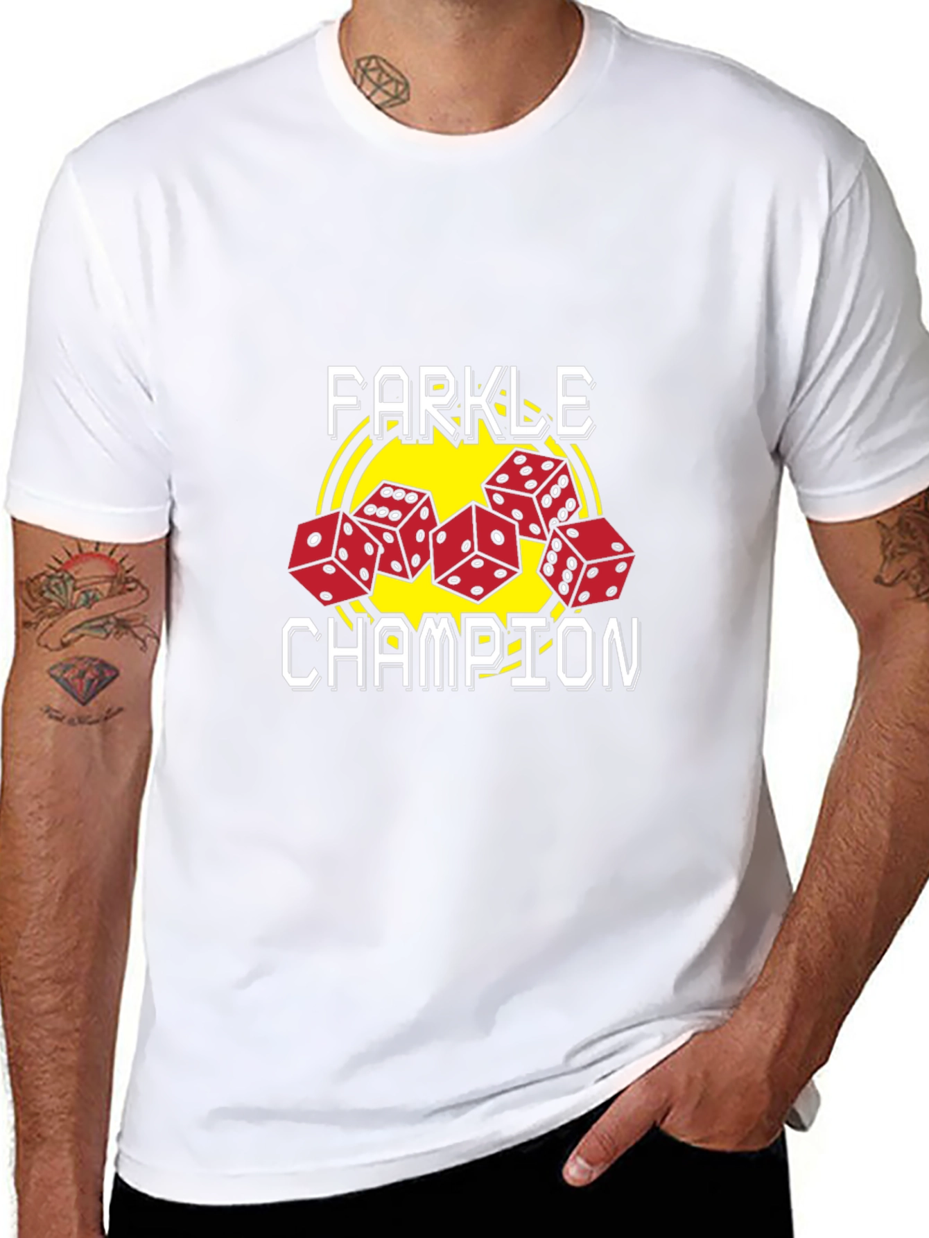 Farkle Champion Graphic Tee - Dice Game T-Shirt