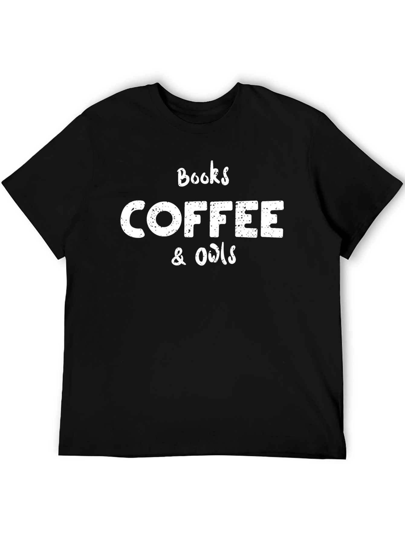 Books Coffee & Owls Graphic Tee - Black
