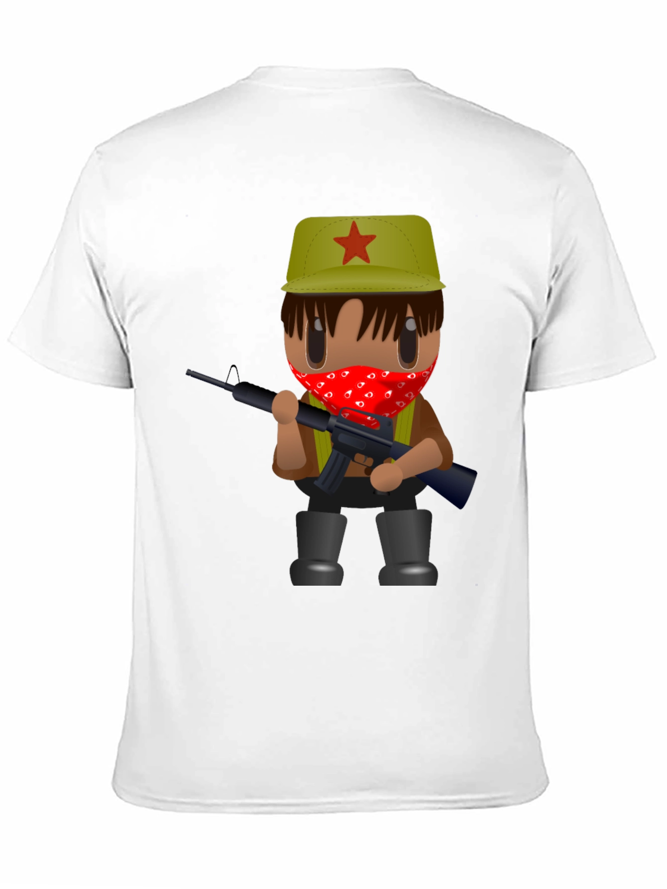 Cartoon Guerrilla T-Shirt - Black Graphic Tee