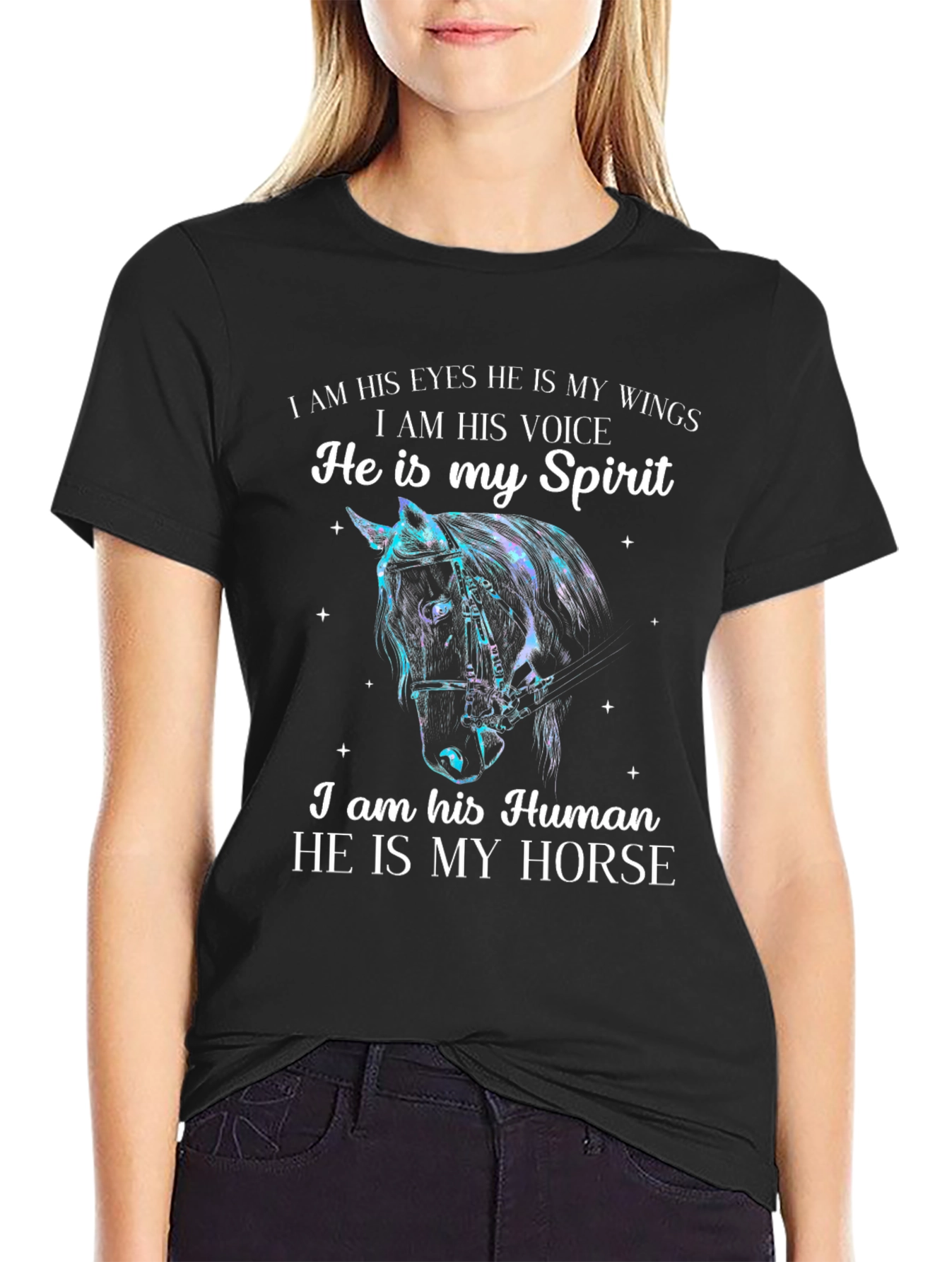 Horse Lover T-Shirt - He Is My Spirit