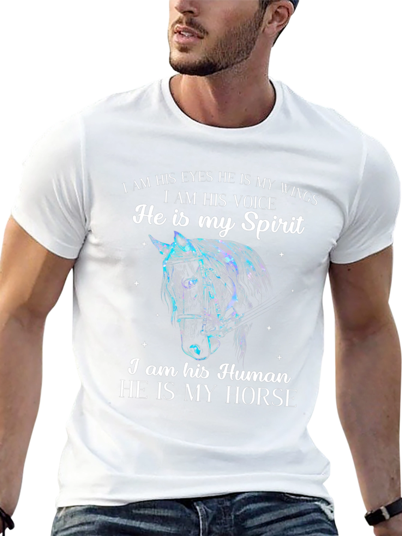 Horse Lover T-Shirt - He Is My Spirit