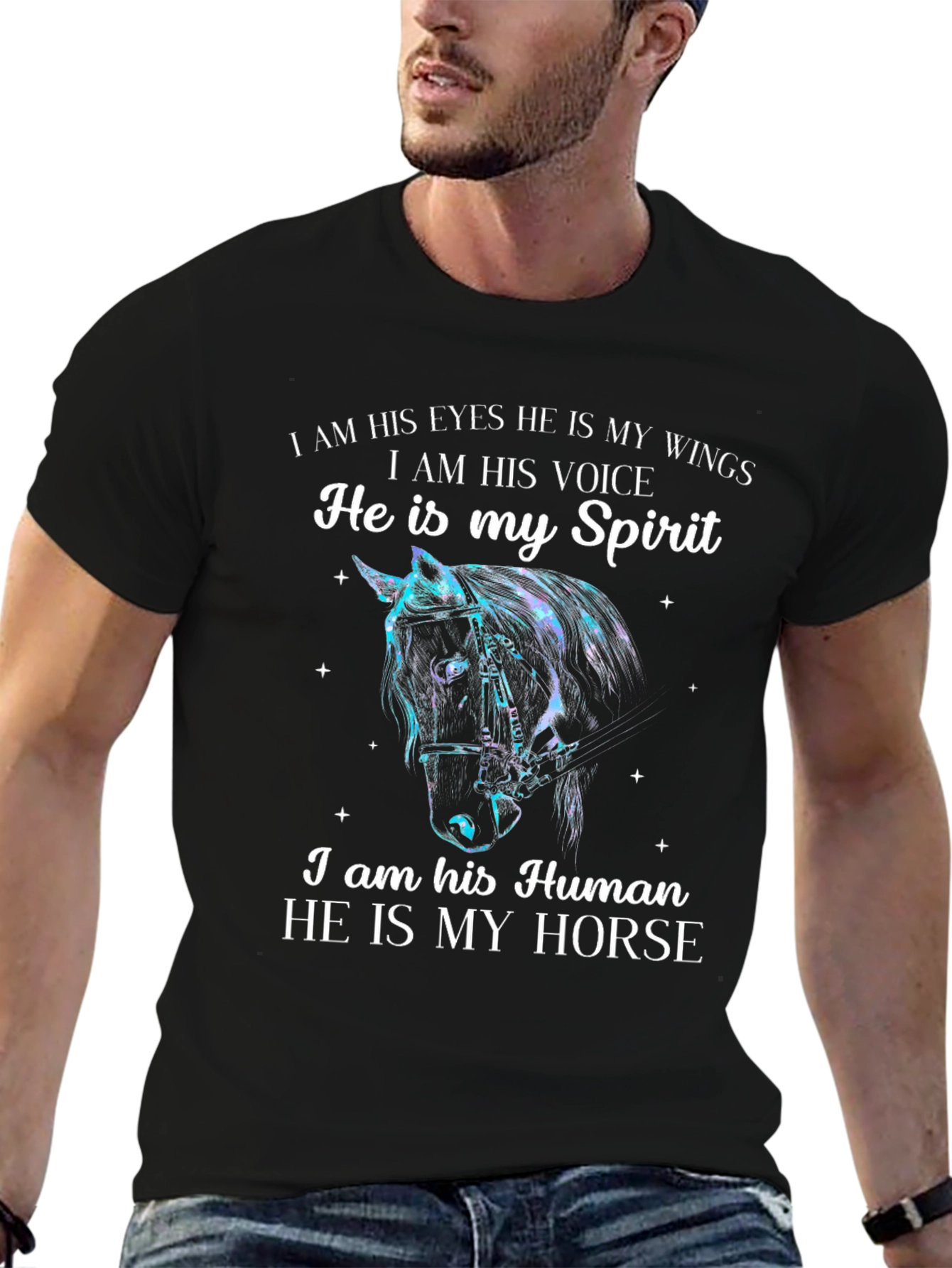 Horse Lover T-Shirt - He Is My Spirit