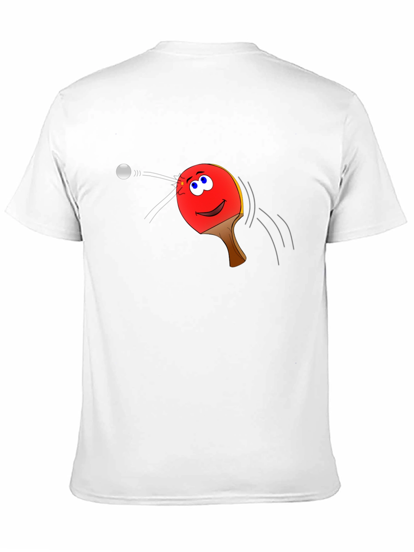 Ping Pong Paddle Face Graphic Tee