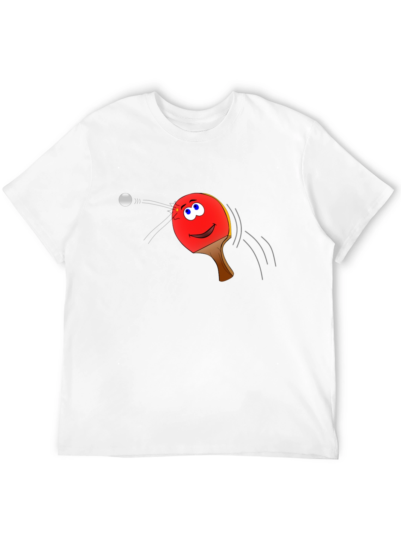 Ping Pong Paddle Face Graphic Tee