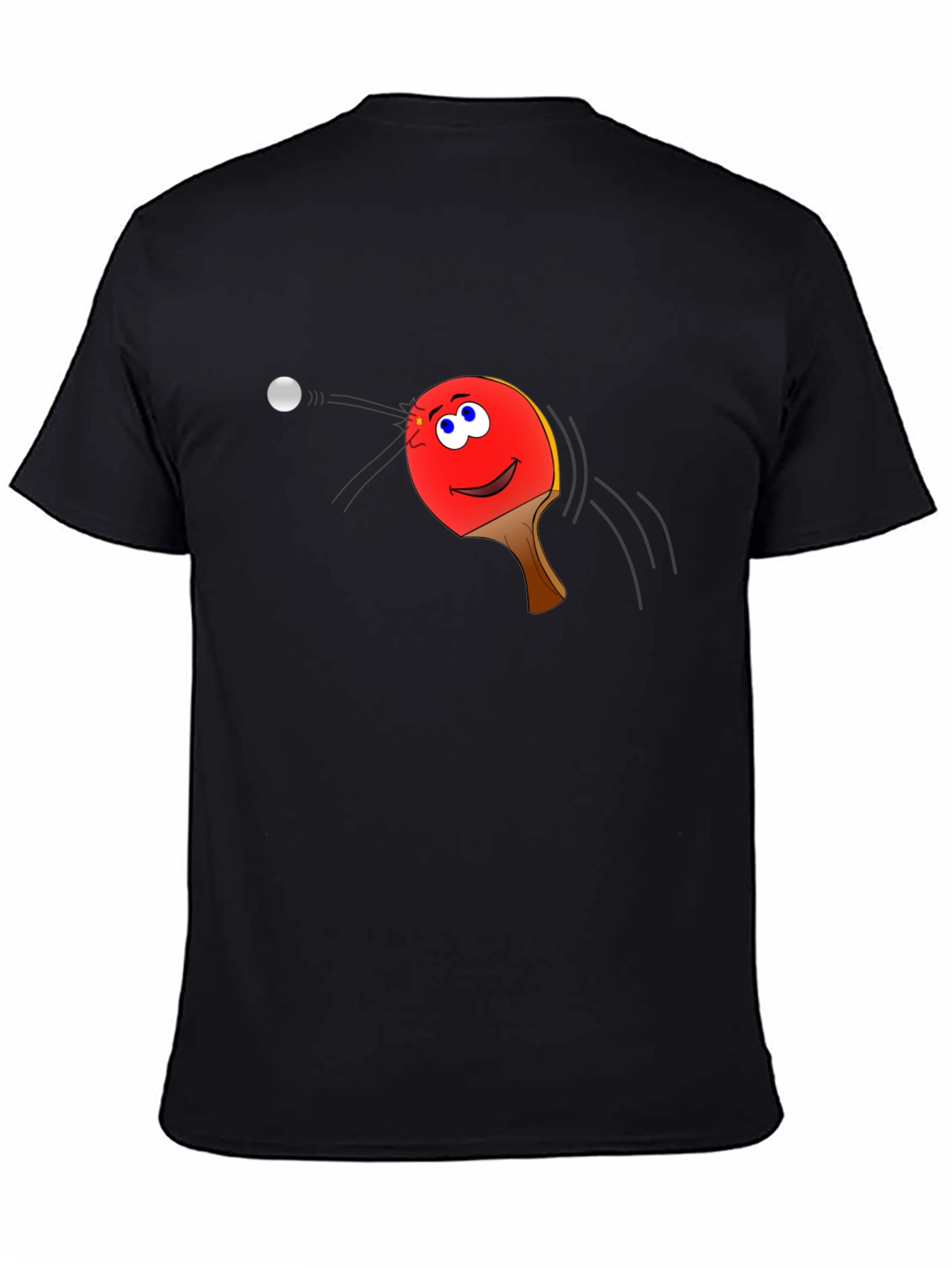 Ping Pong Paddle Face Graphic Tee