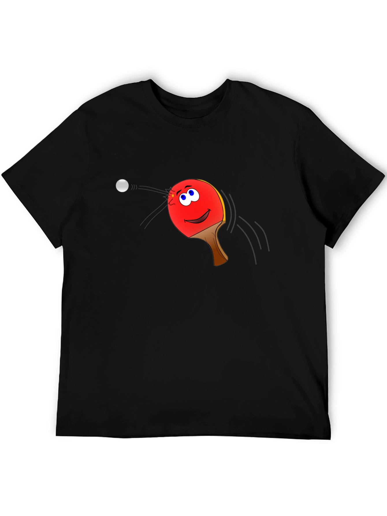 Ping Pong Paddle Face Graphic Tee