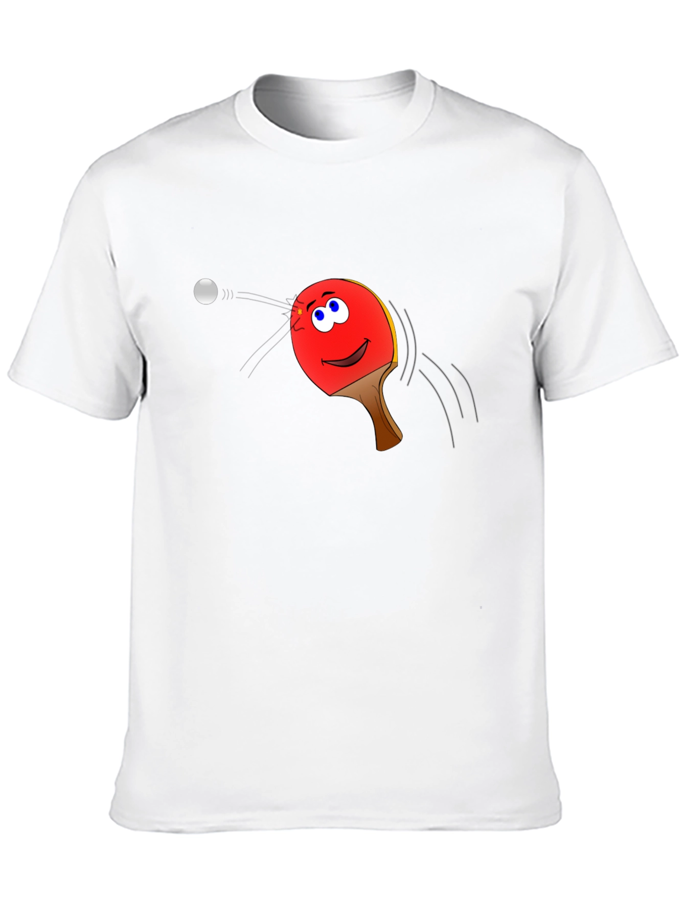 Ping Pong Paddle Face Graphic Tee