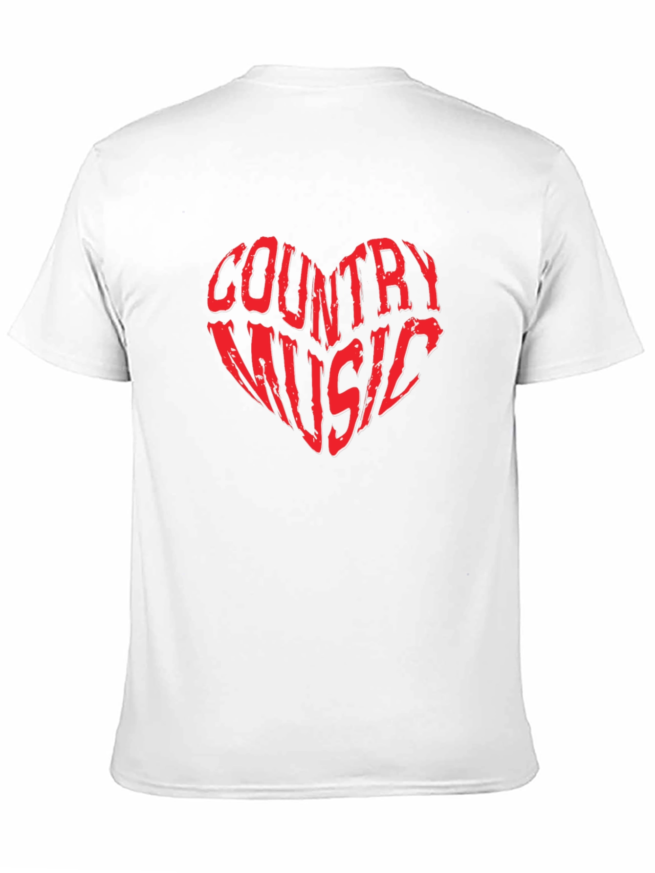 Country Music Heart Graphic Tee - Black