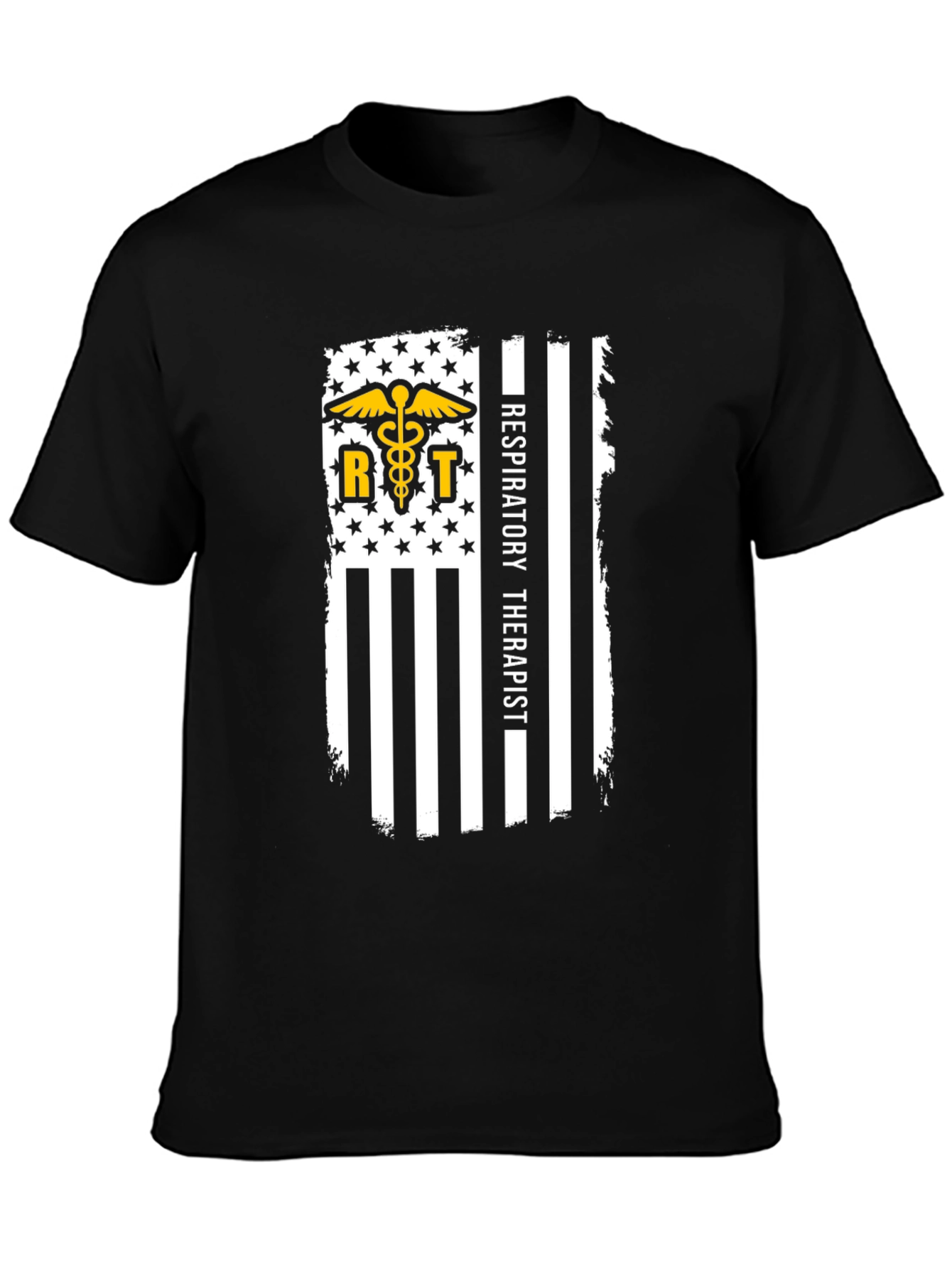 Respiratory Therapist Flag Graphic T-Shirt