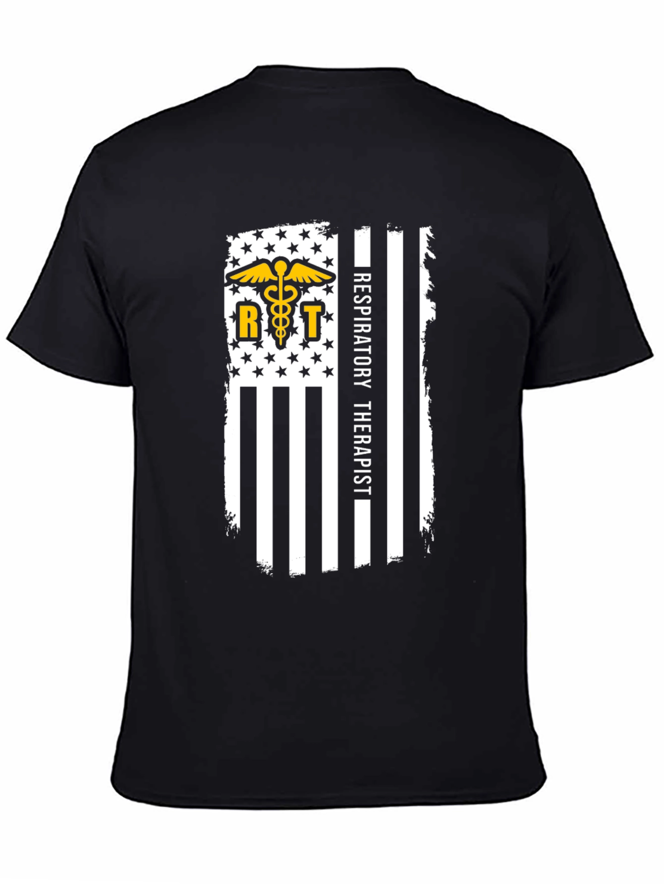 Respiratory Therapist Flag Graphic T-Shirt