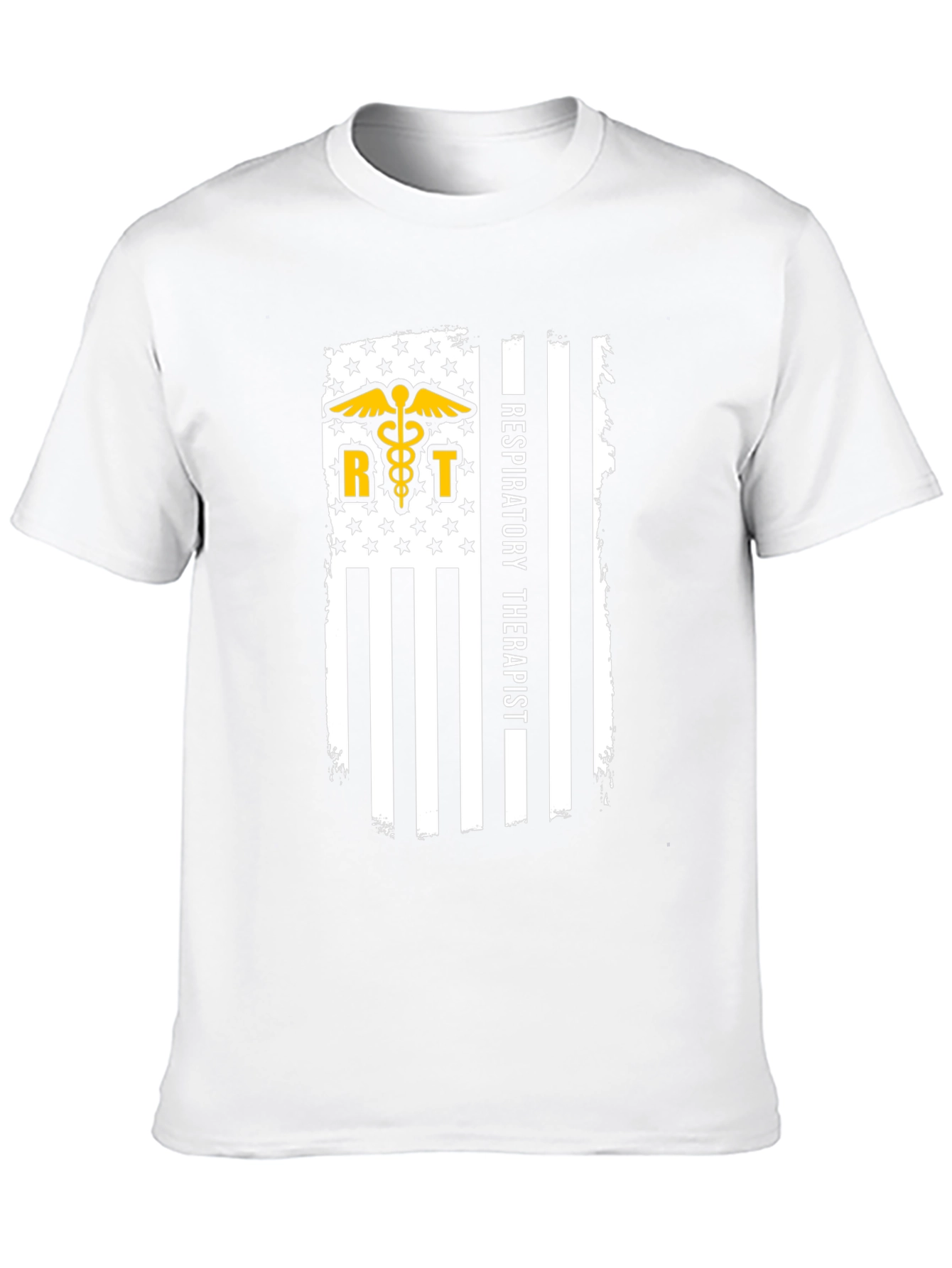 Respiratory Therapist Flag Graphic T-Shirt