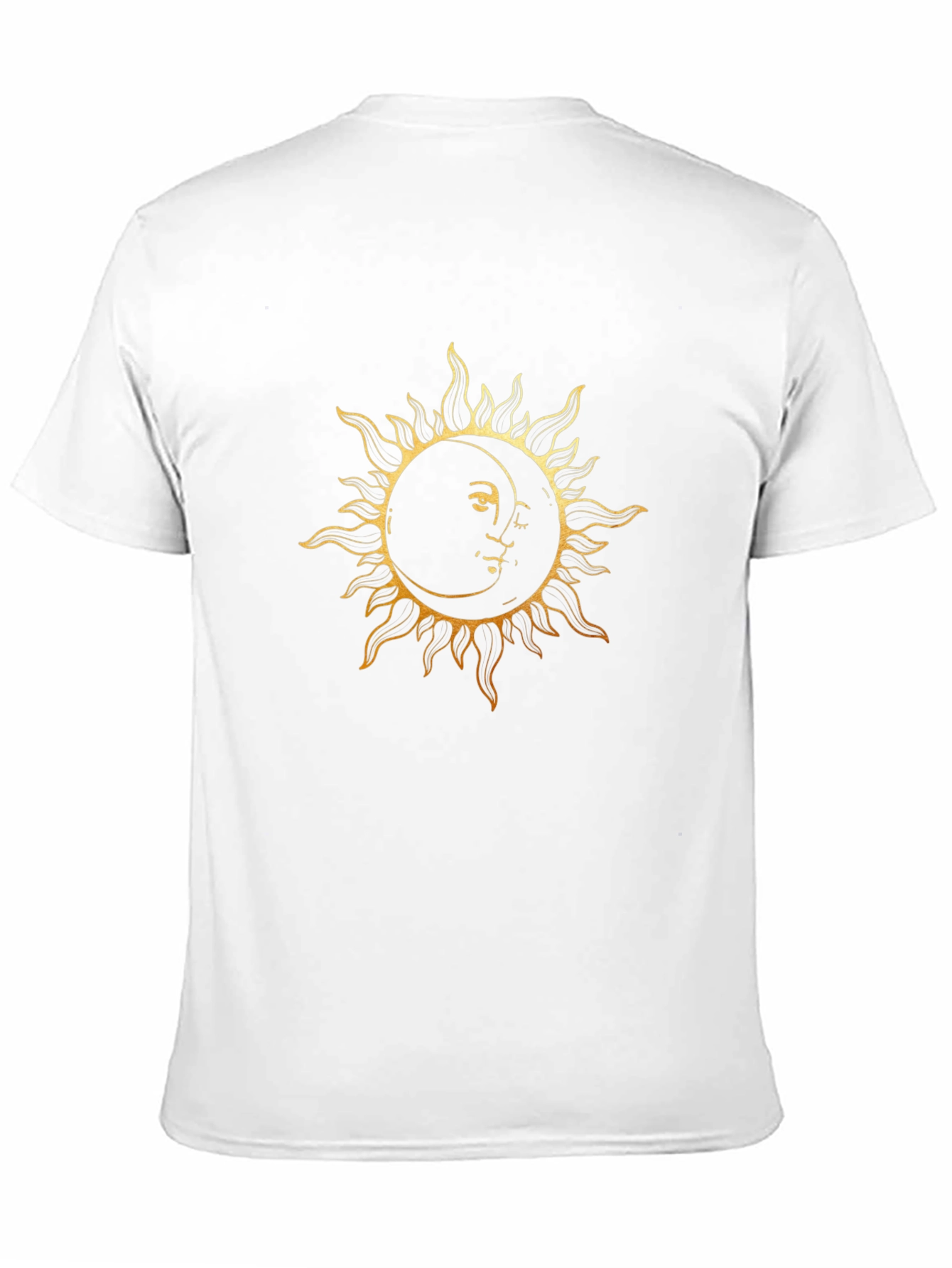 Sun & Moon Graphic Tee - Black Cotton Blend