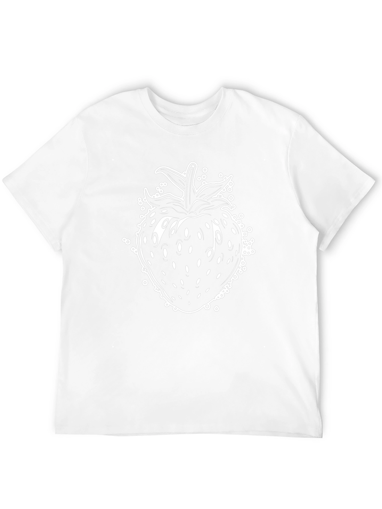 Strawberry Graphic Tee - Black Casual Shirt