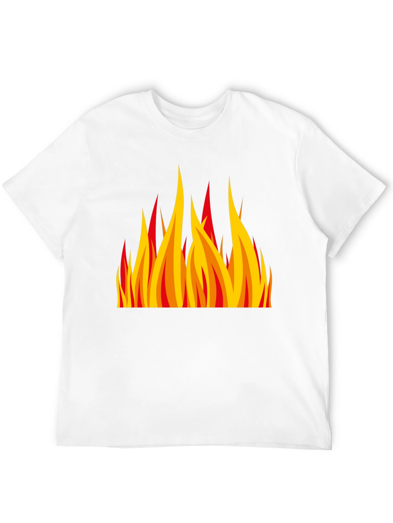Fiery Flame Graphic Black T-Shirt