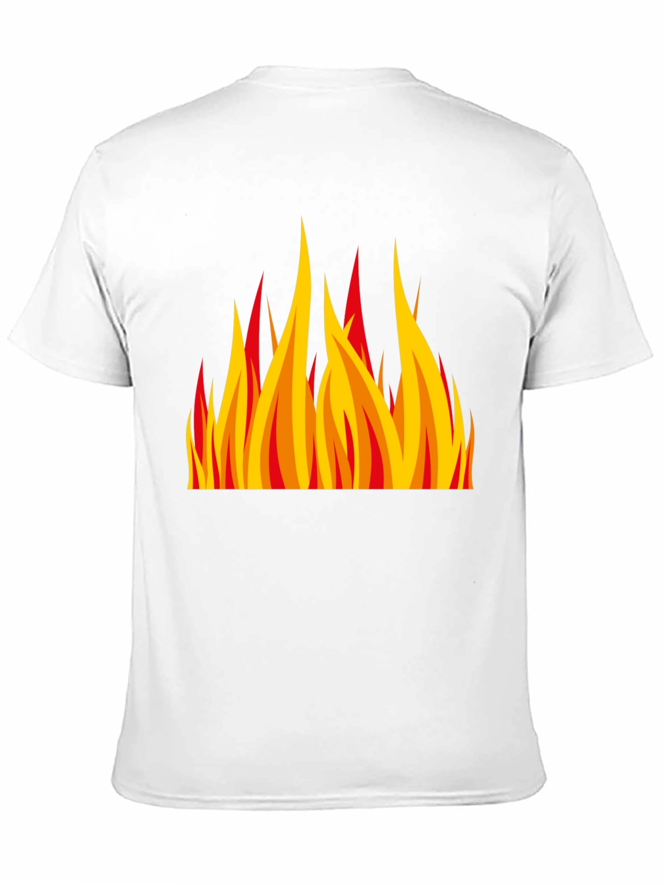 Fiery Flame Graphic Black T-Shirt