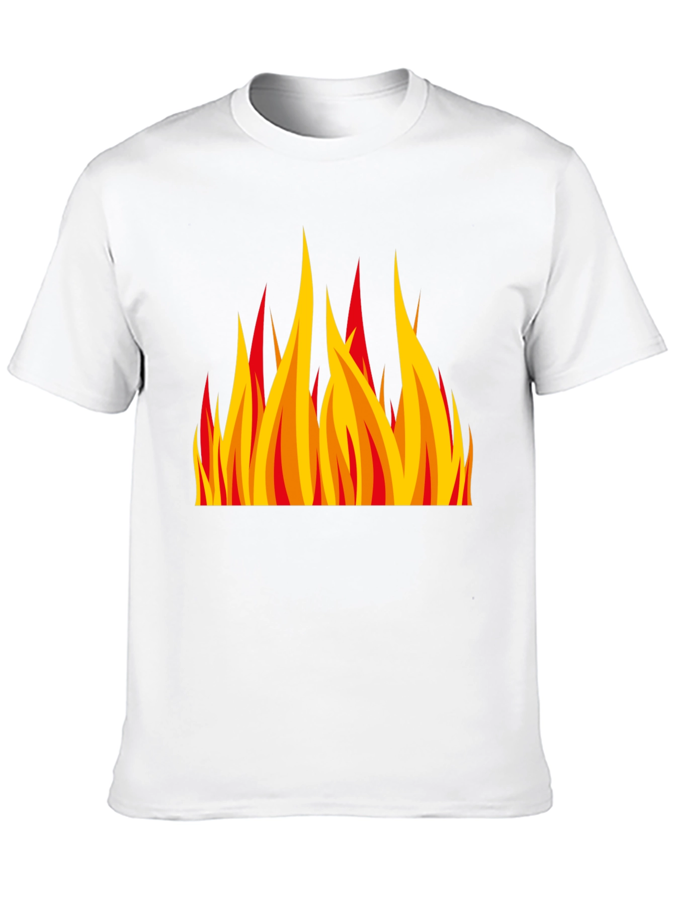 Fiery Flame Graphic Black T-Shirt