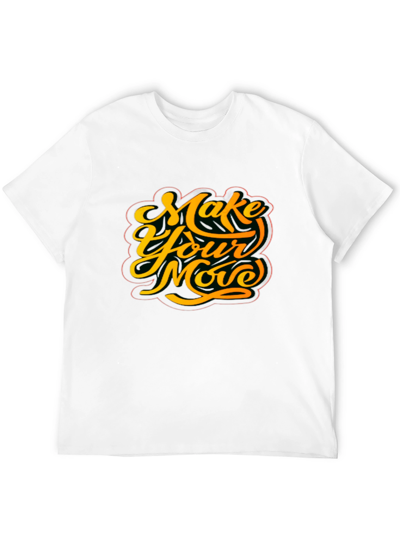 Make Your Move Graphic Tee - Stylish Black T-Shirt