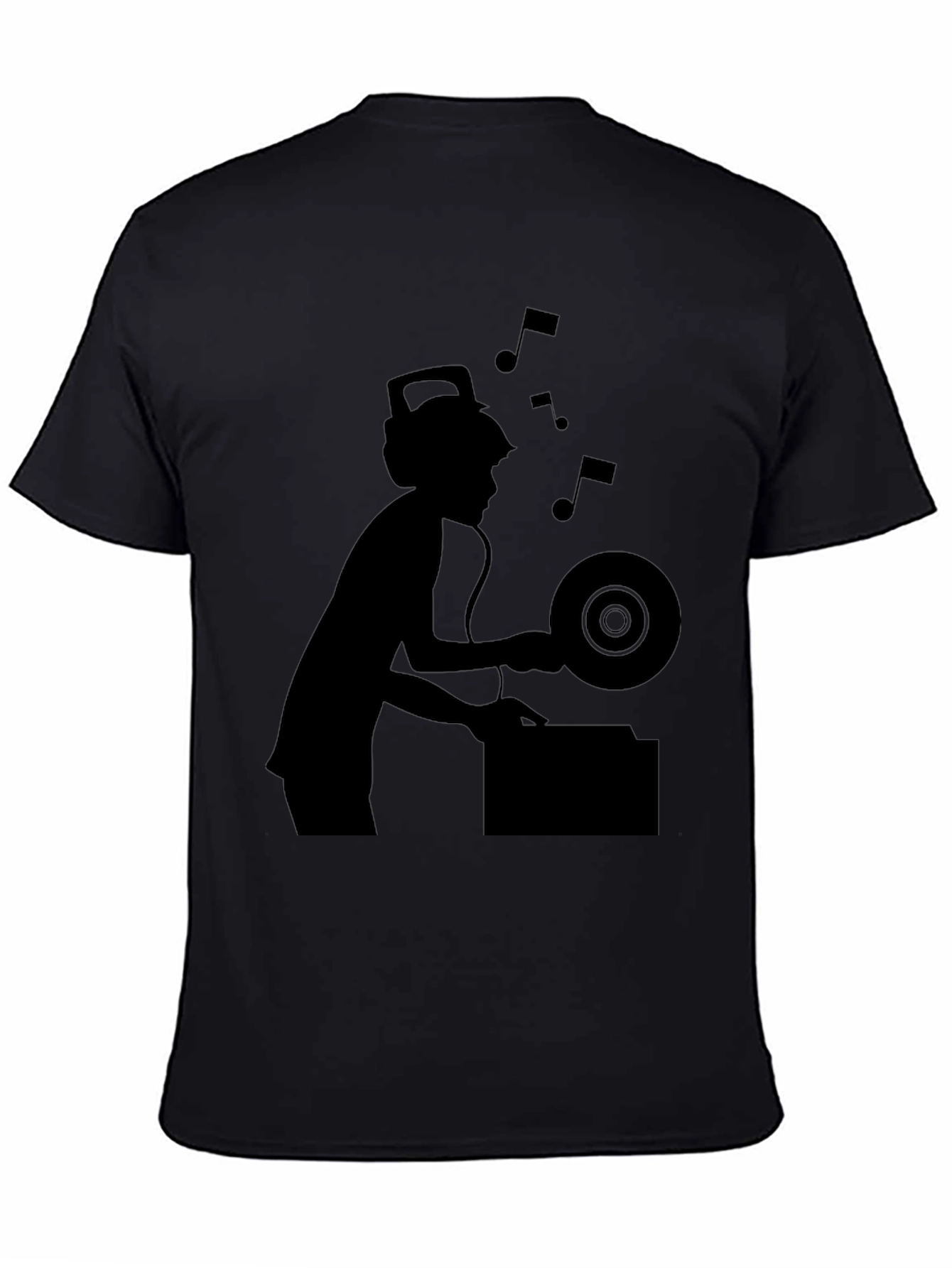 DJ Silhouette Graphic Tee - Black
