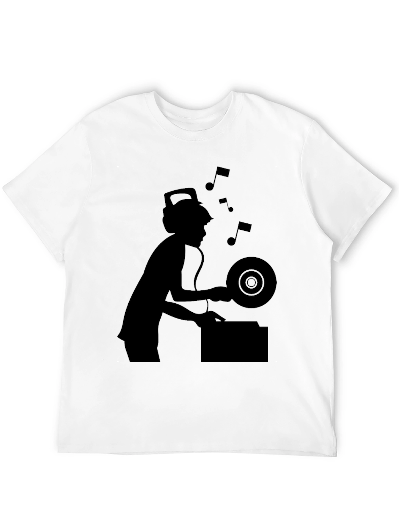 DJ Silhouette Graphic Tee - Black