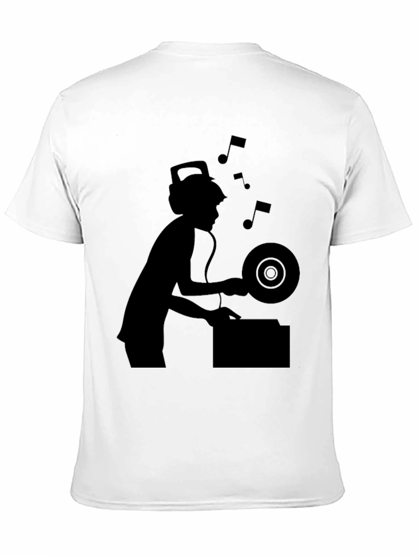 DJ Silhouette Graphic Tee - Black